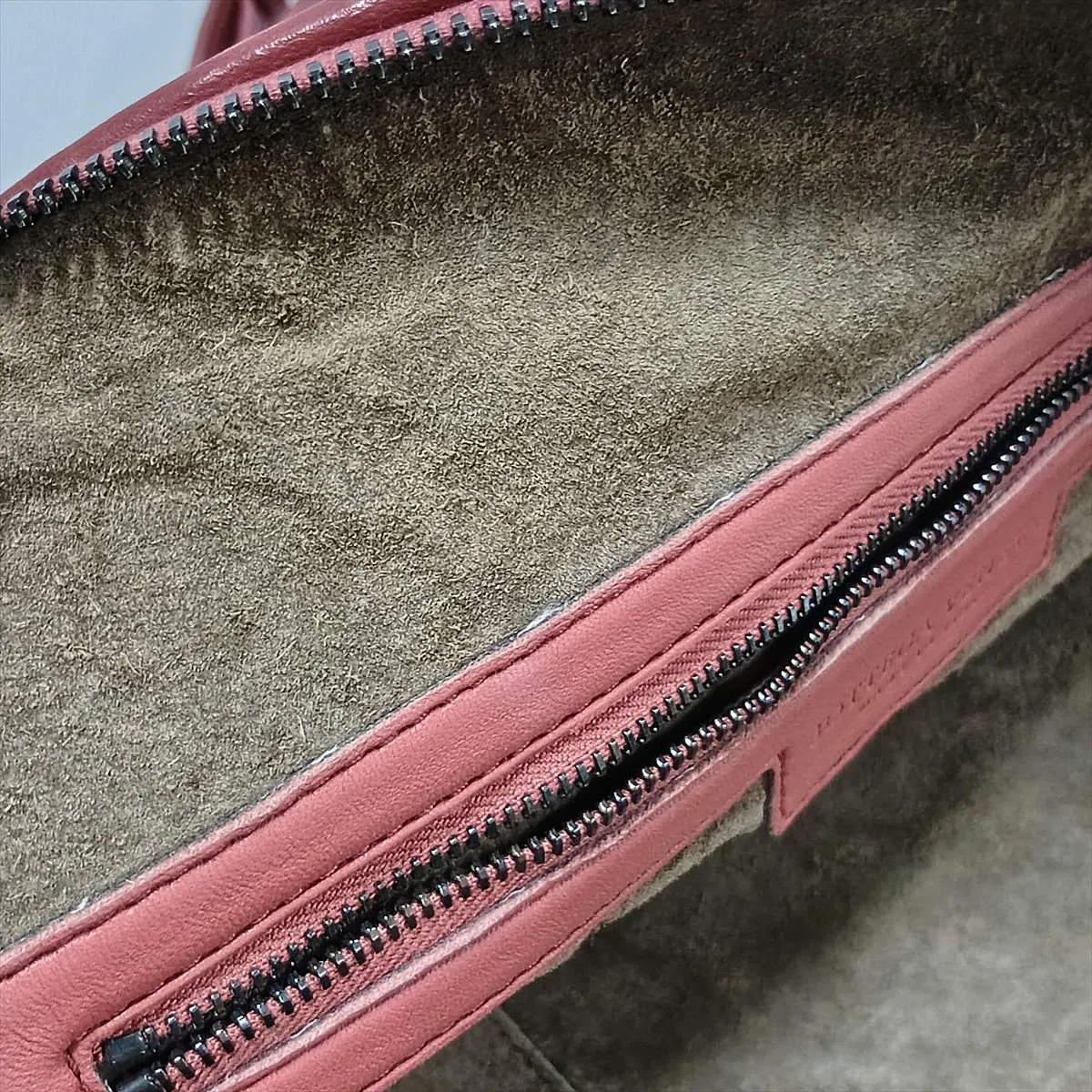 Intrecciato Leather Shoulder Bag, Red — view 12
