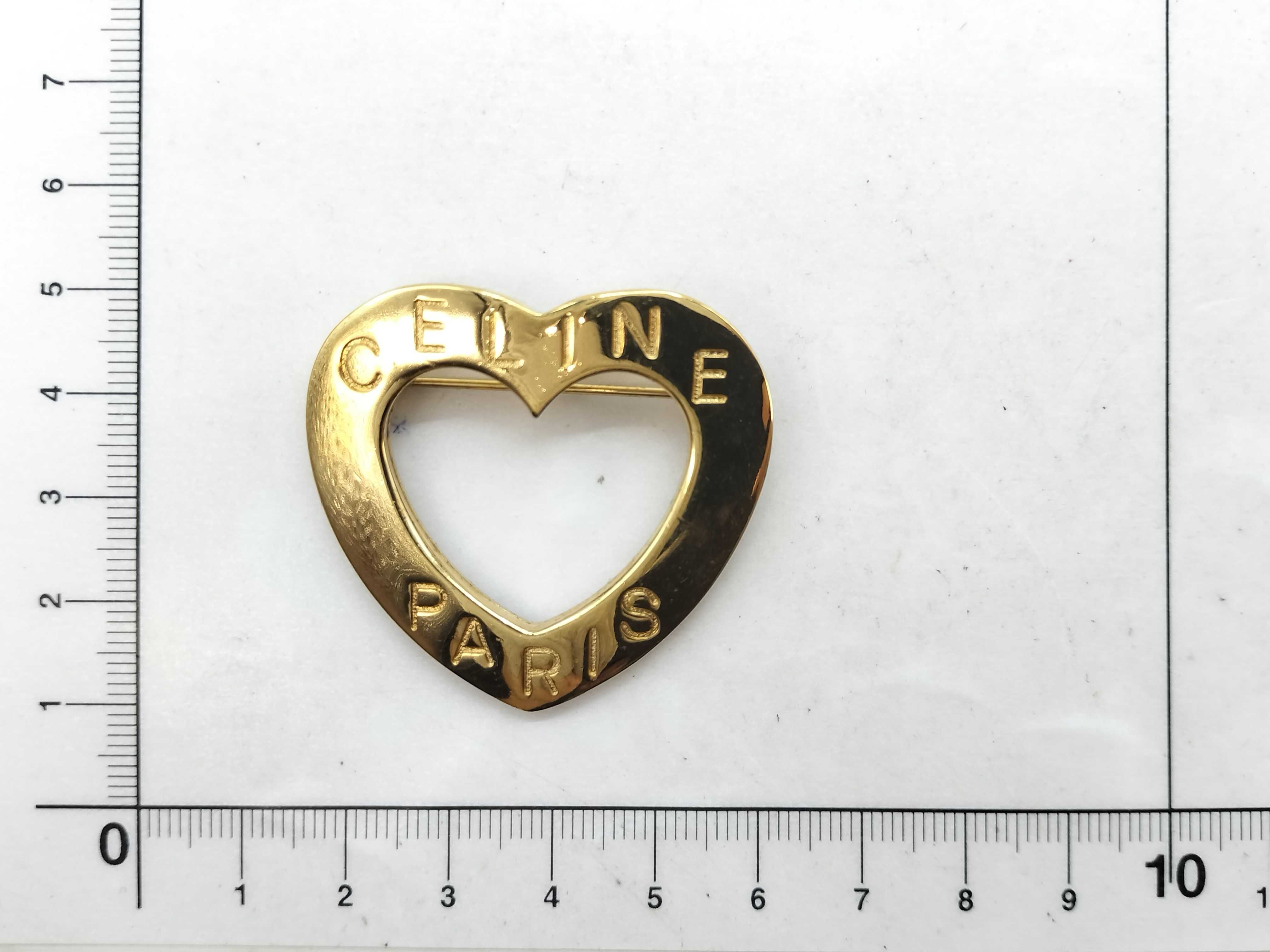 Gold Brooch Heart Brooch — view 6