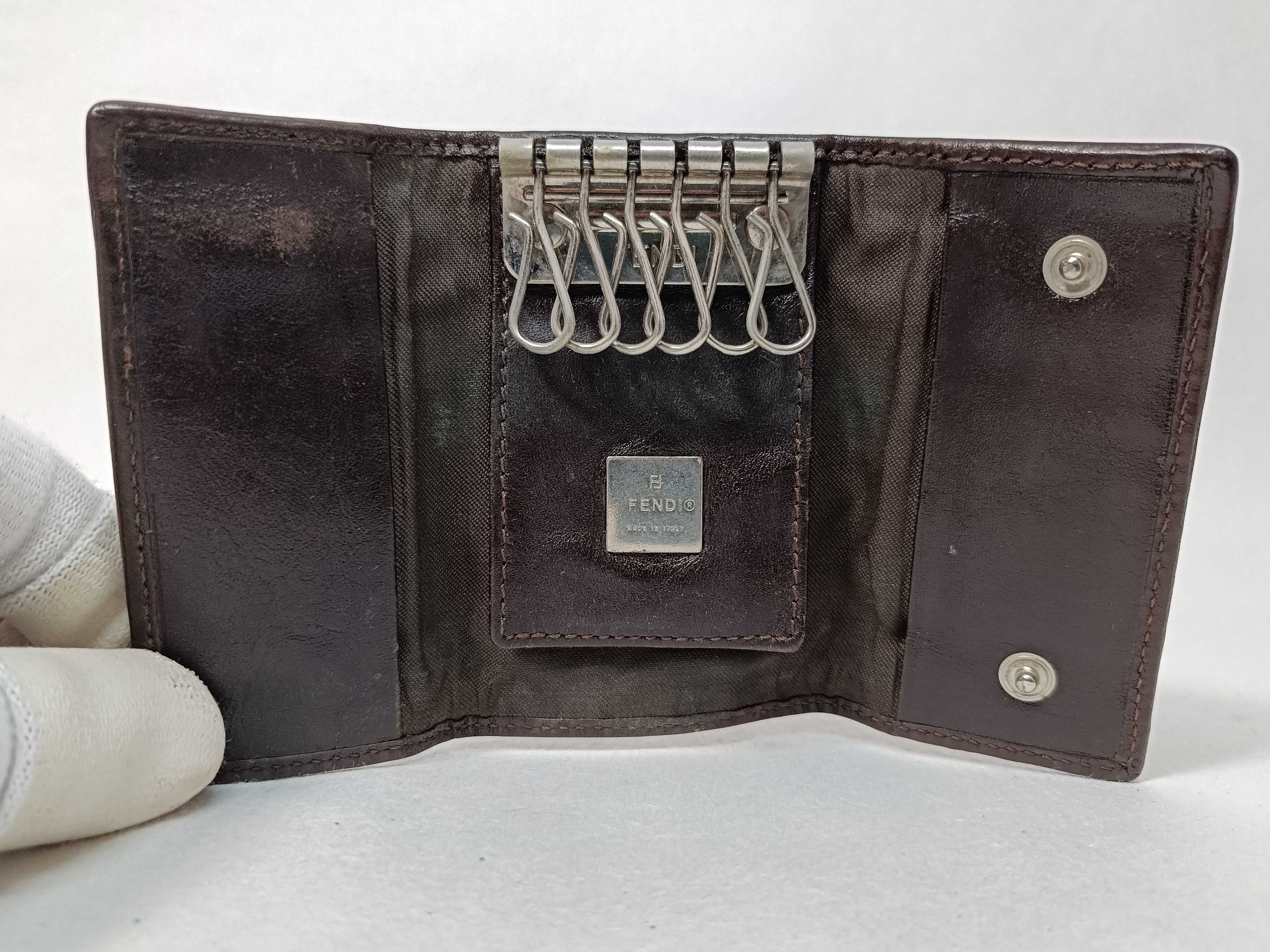 Zucca pattern Fendi key case — view 7
