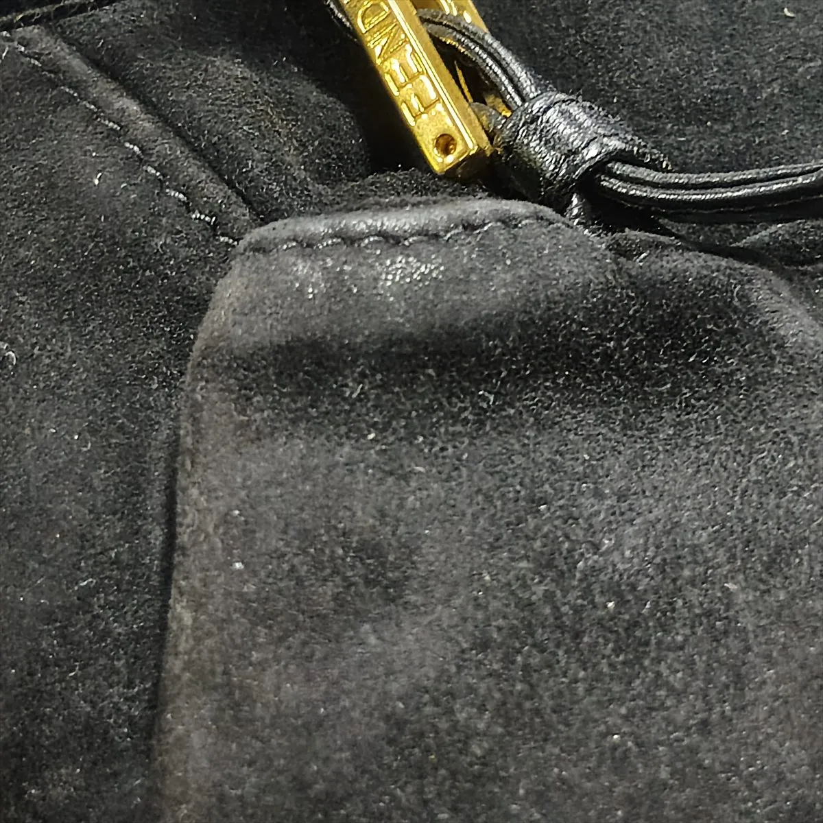 suede and leather backpack/rucksack, brown, aftermarket hardware. — view 15
