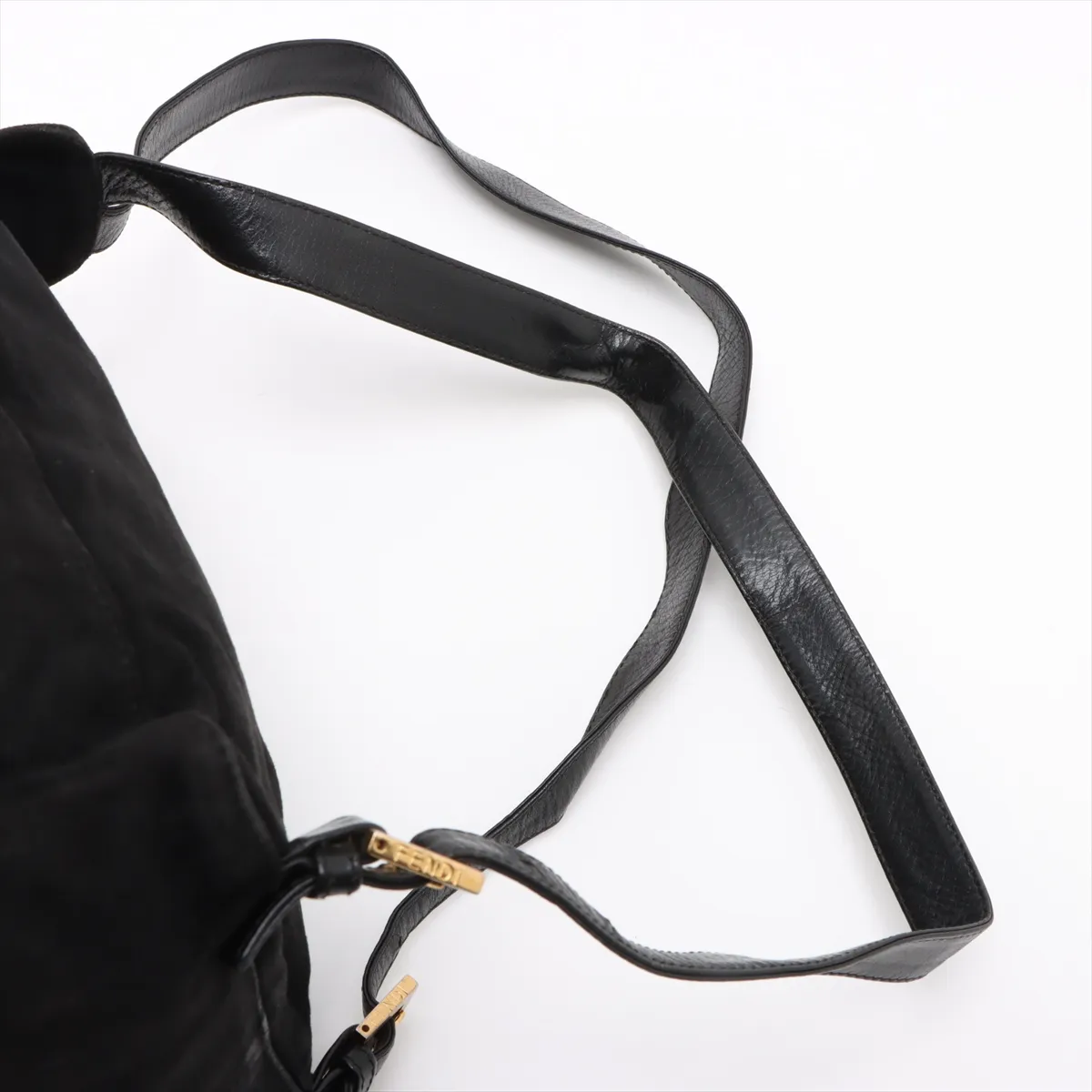suede and leather backpack/rucksack, brown, aftermarket hardware. — view 6