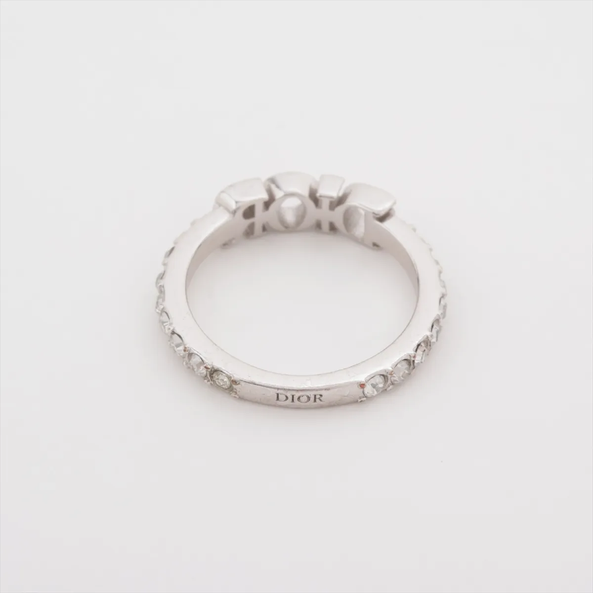 Dio(r)evolution Ring L GP x Rhinestone Silver — view 2