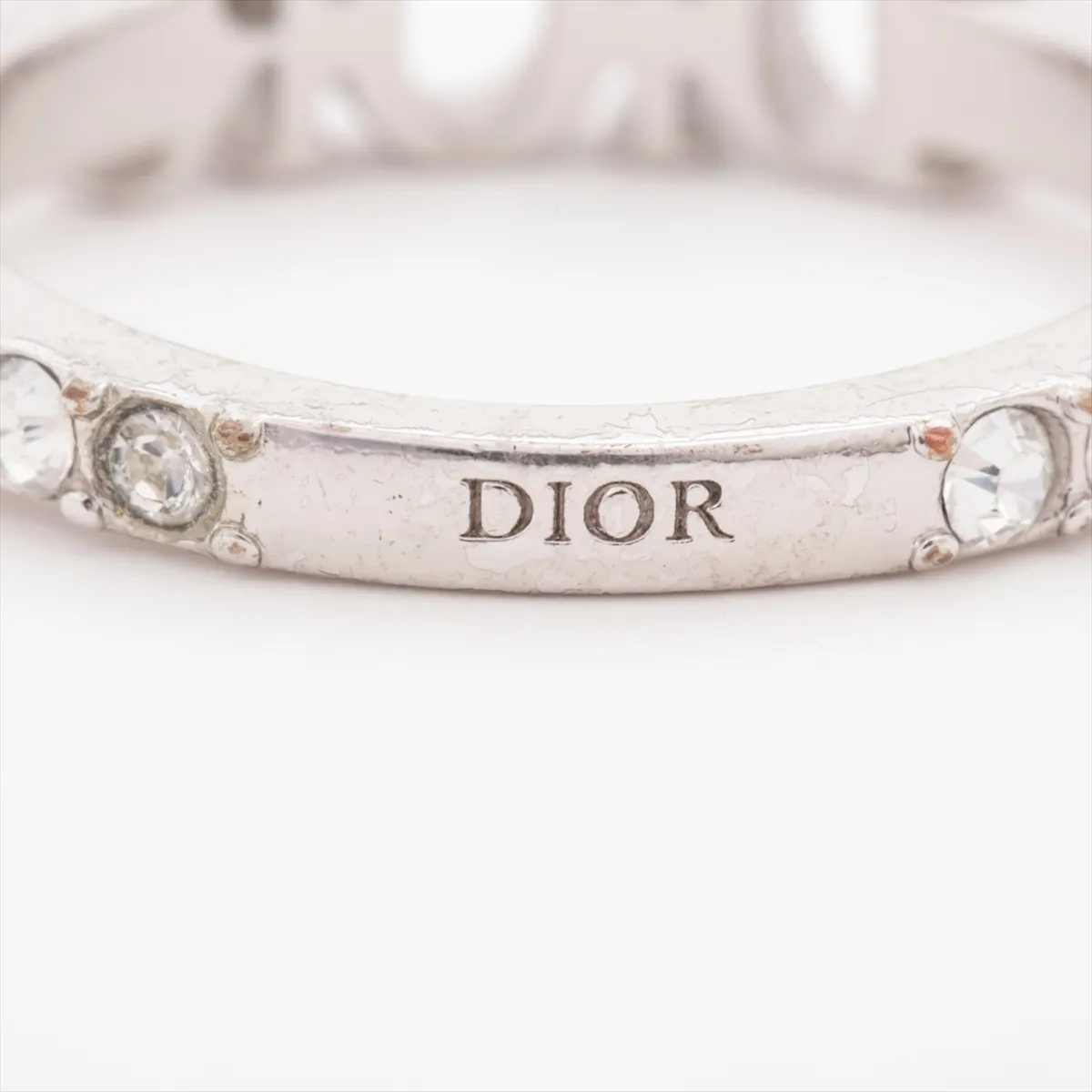 Dio(r)evolution Ring L GP x Rhinestone Silver — view 3