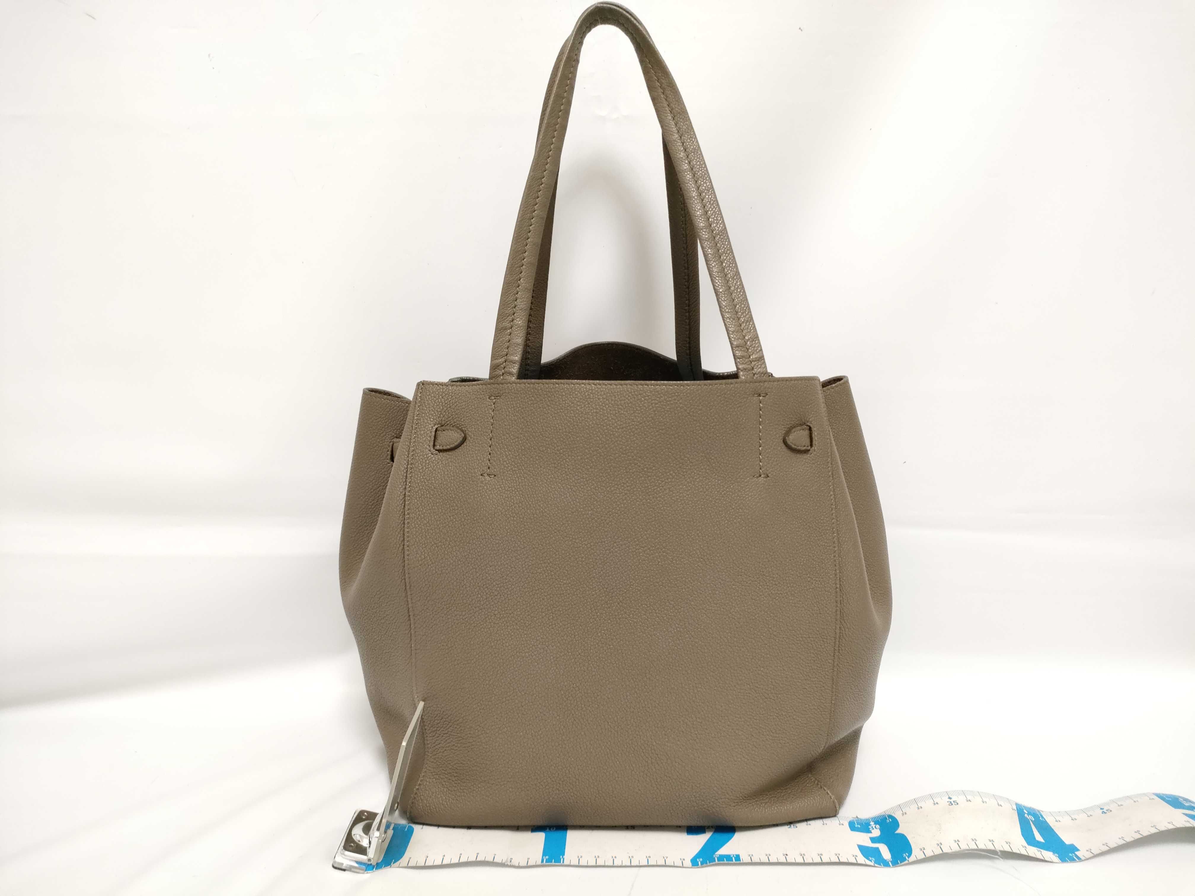 Vertical Cabas Tote Bag, Gray Tote Bag — view 2