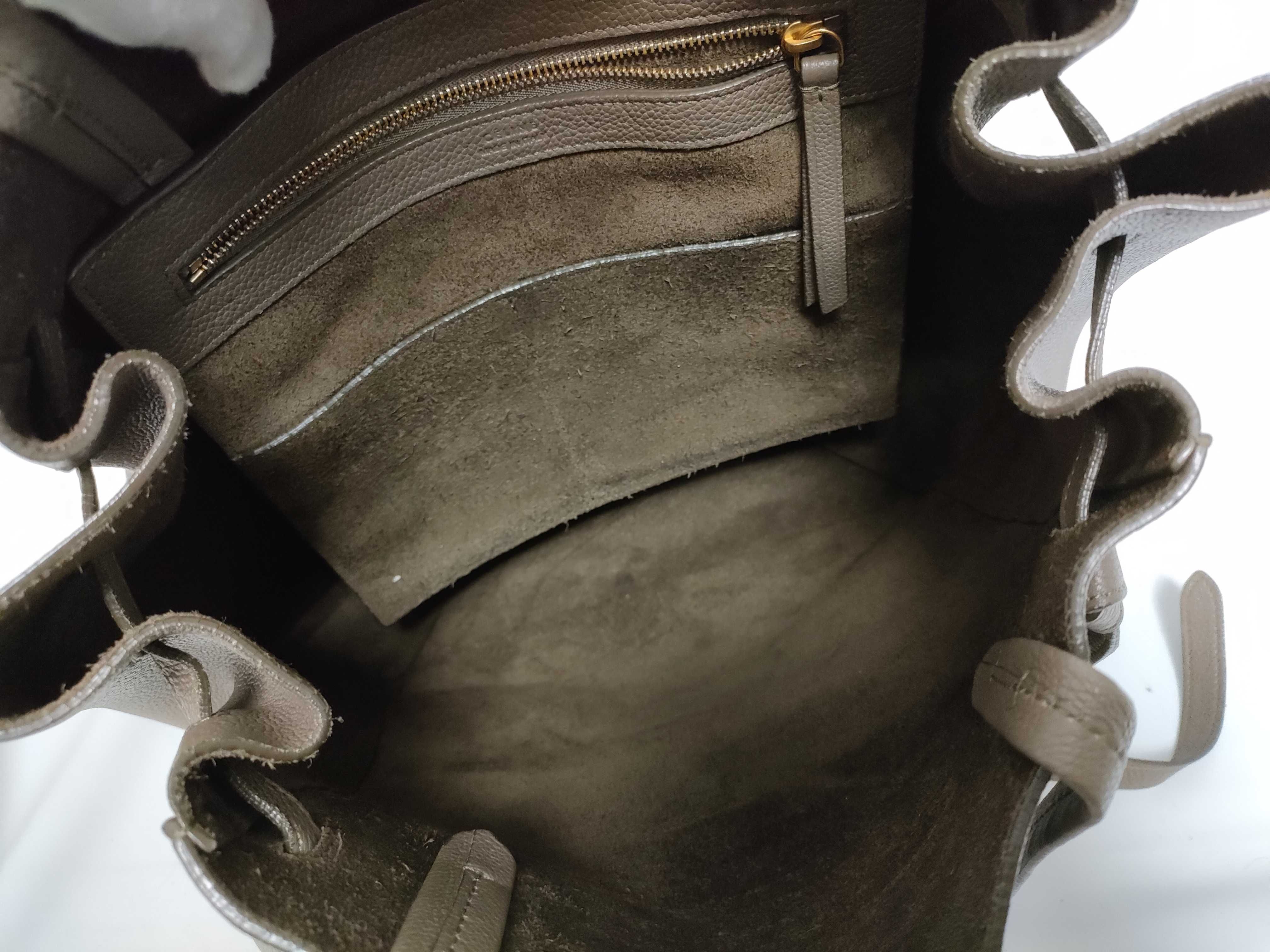 Vertical Cabas Tote Bag, Gray Tote Bag — view 7