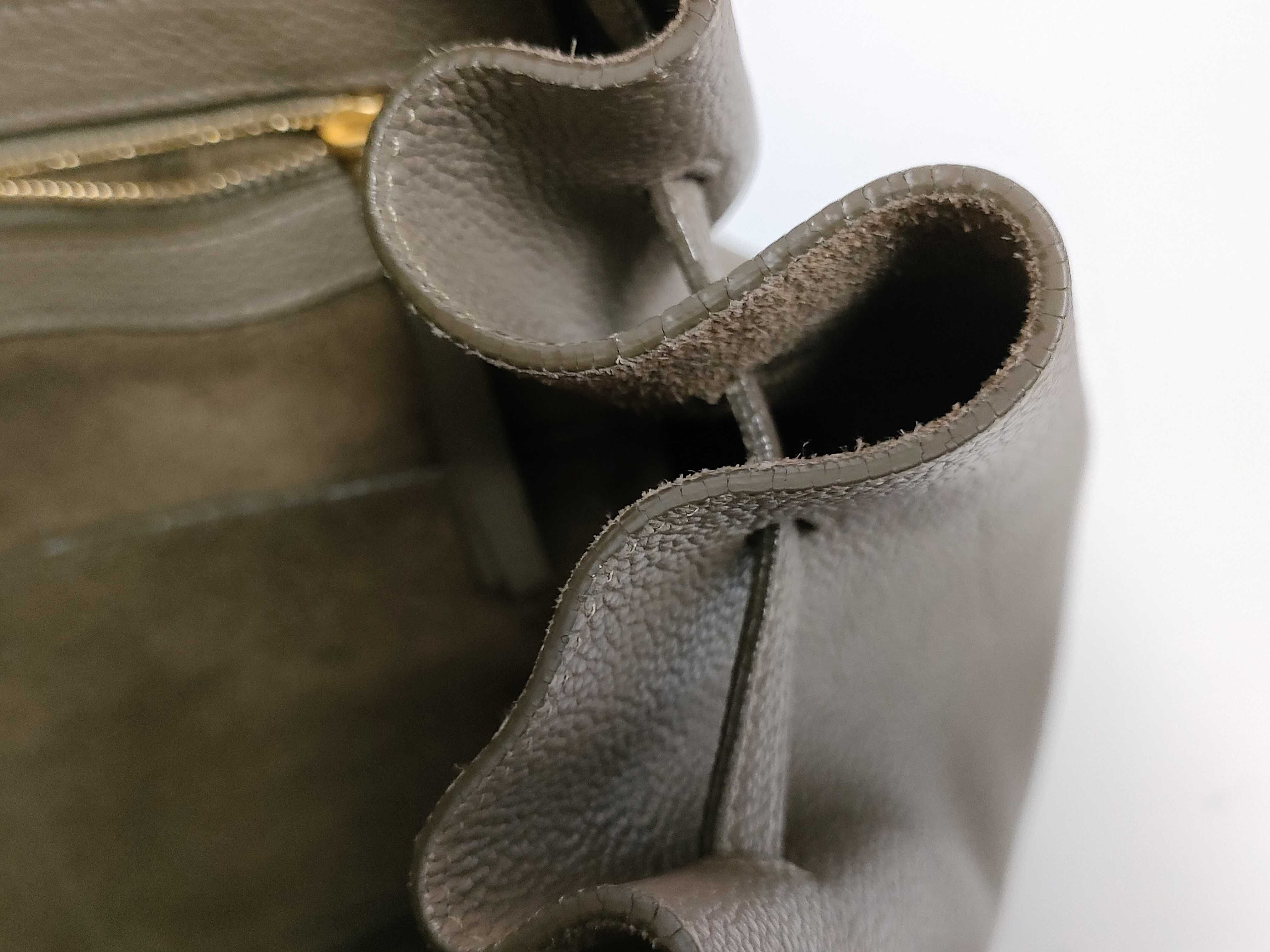 Vertical Cabas Tote Bag, Gray Tote Bag — view 8