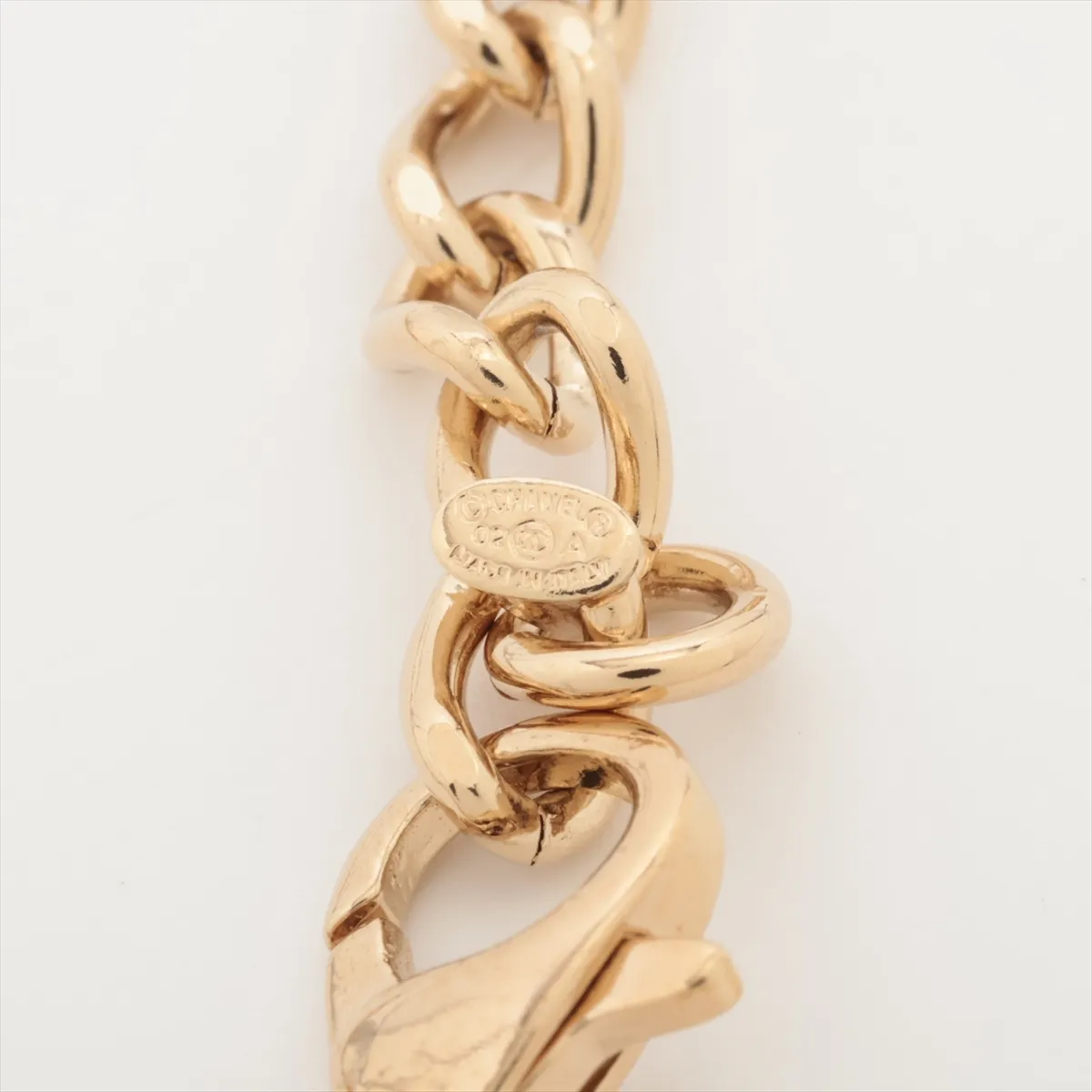 Coco Mark Logo Necklace 02A, GP Gold, — view 4