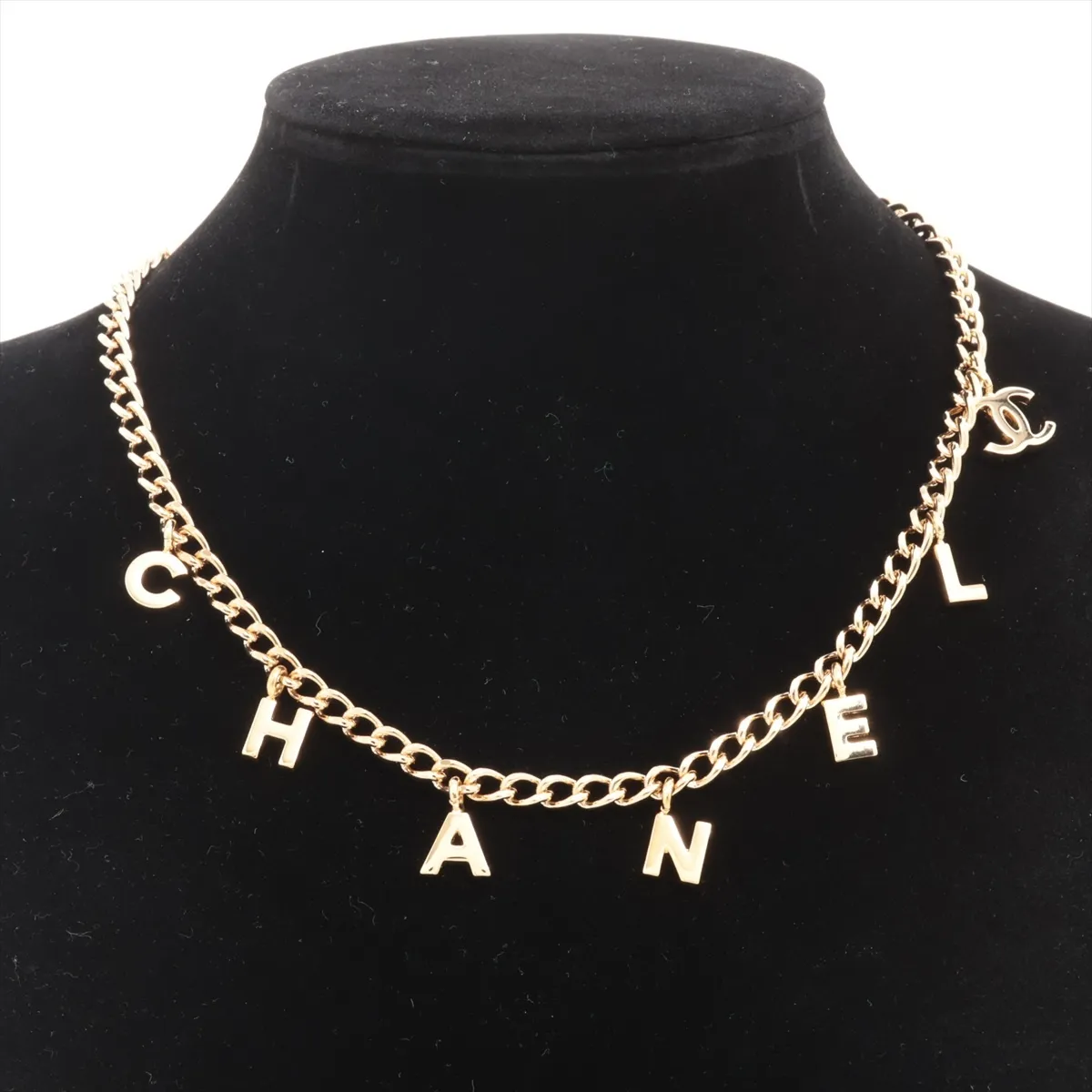 Coco Mark Logo Necklace 02A, GP Gold, — view 5