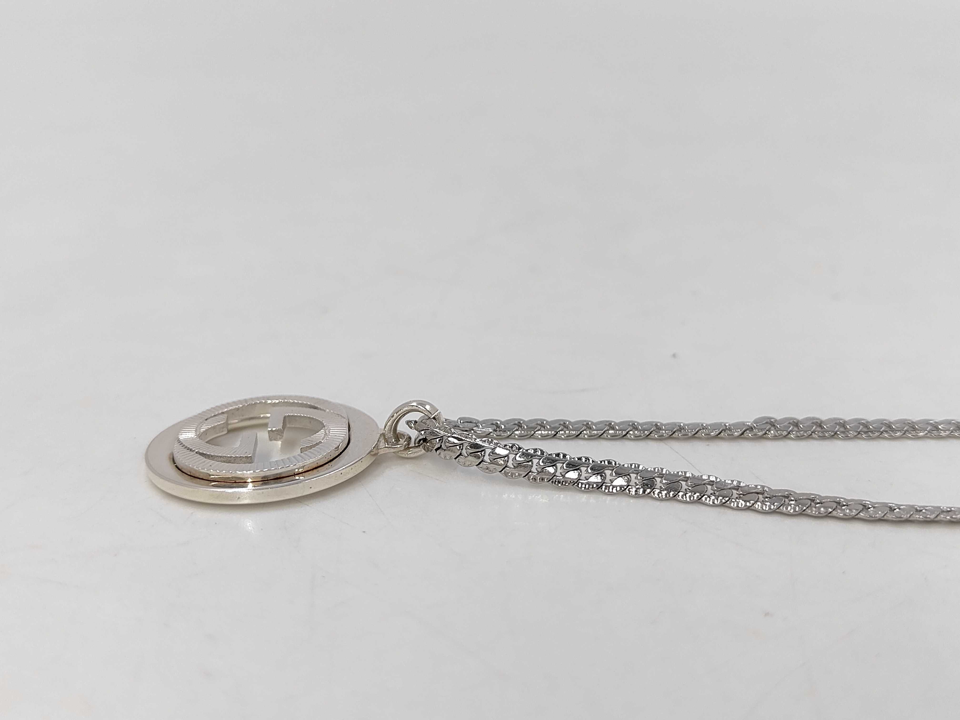 Interlocking Round Textured 925 Necklace — view 4