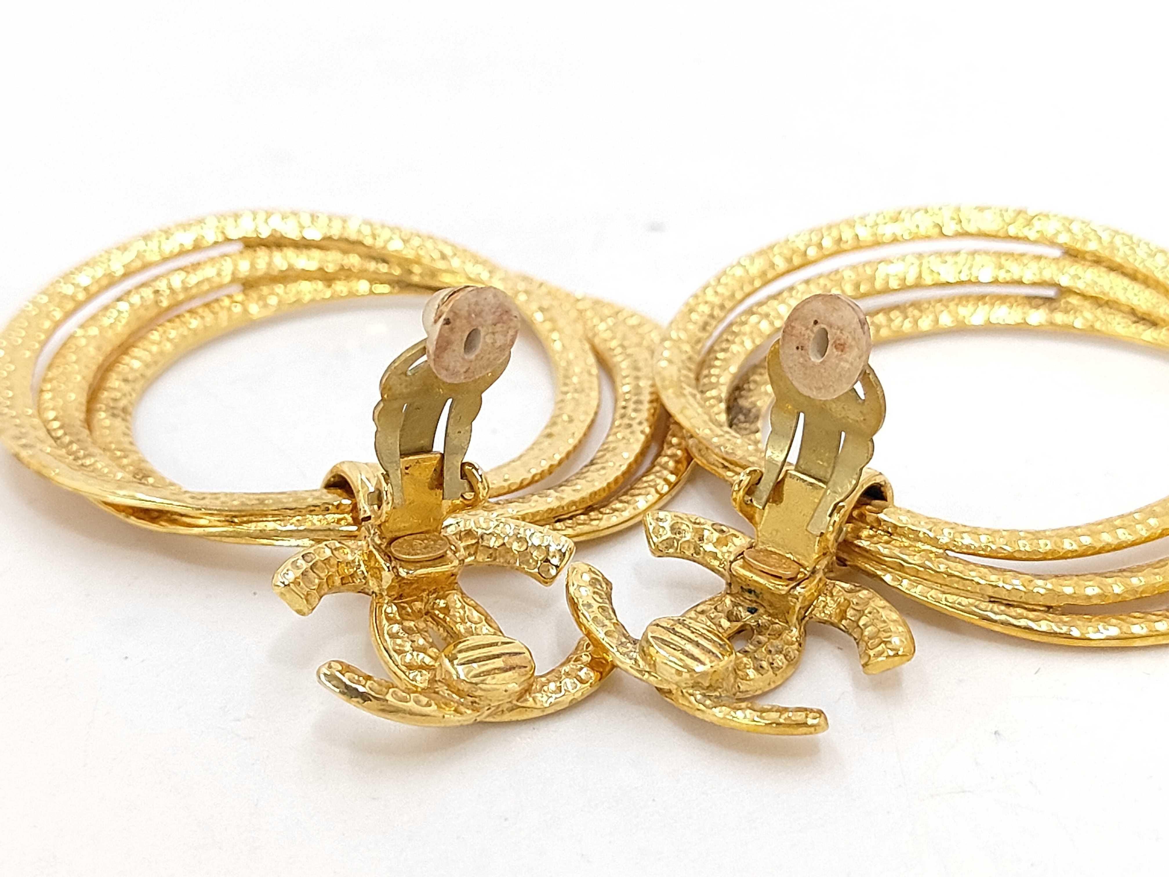 Triple Hoop Earrings — view 4