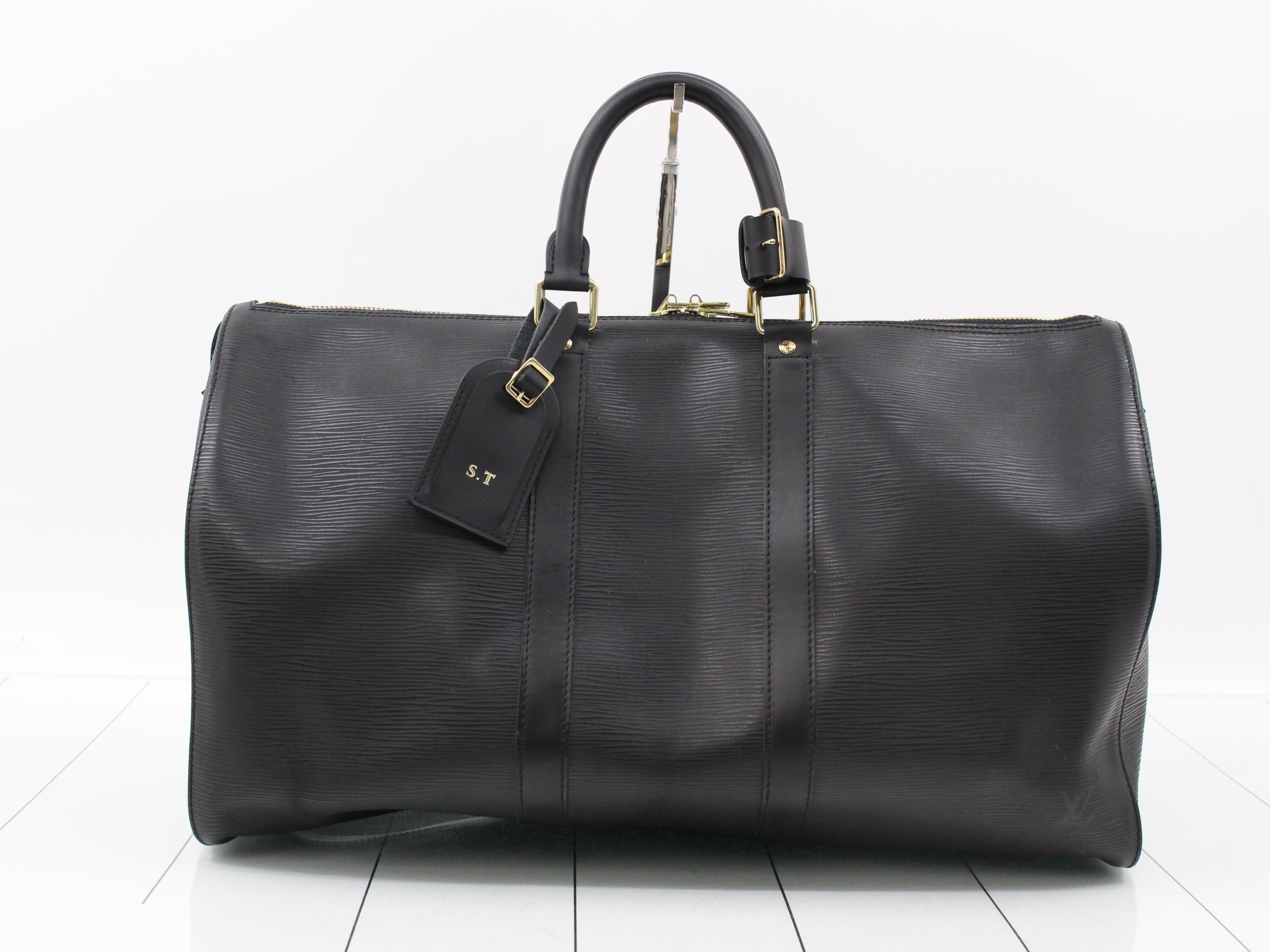 Epi Keepall 45 Noir Boston Bag