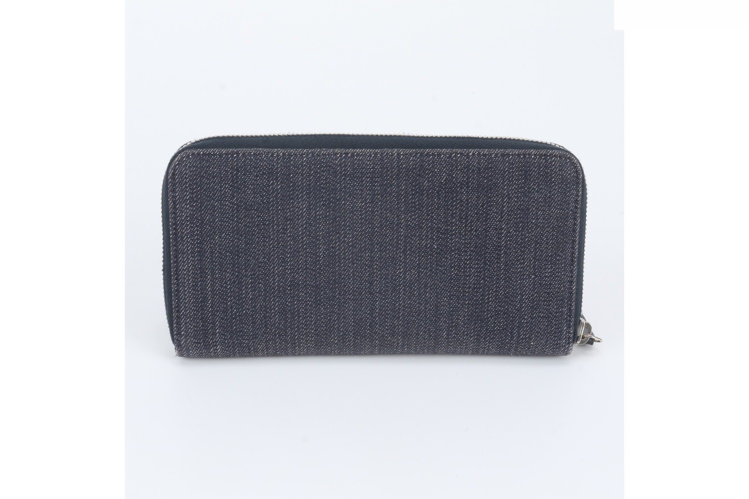 Serial sticker included Deauville denim long wallet — view 2