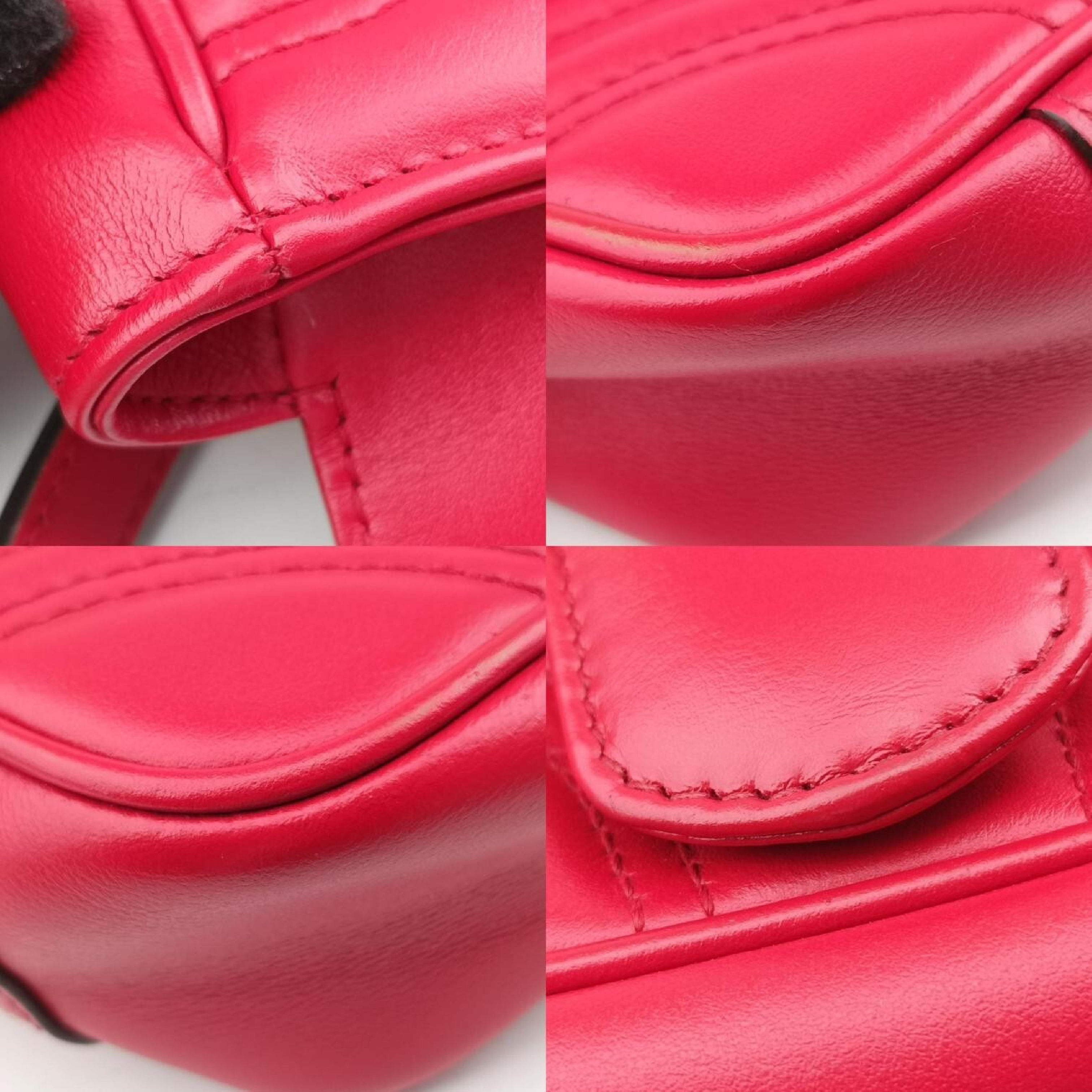 GG Marmont Red Leather Shoulder Bag 446744 F031913403 — view 10