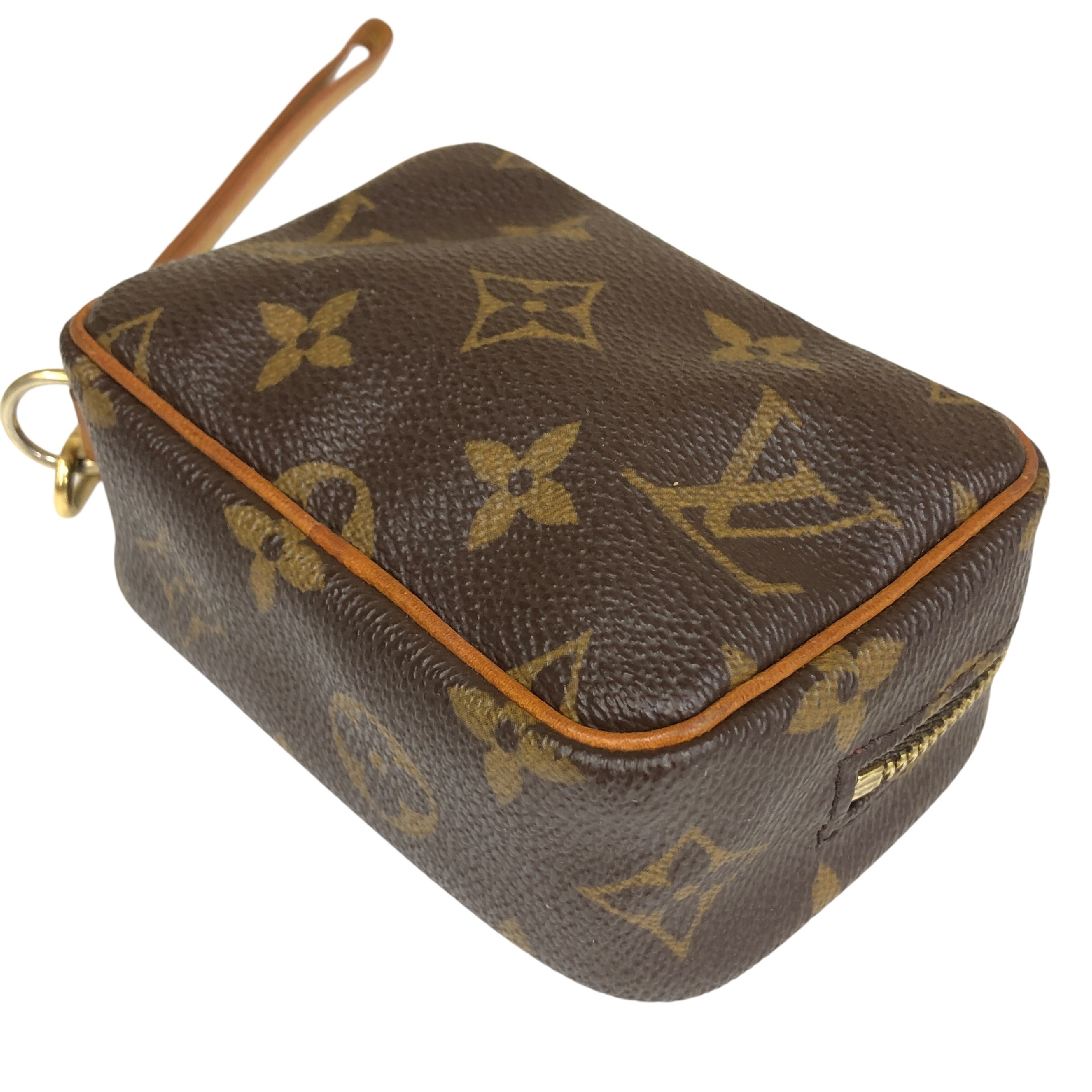 Monogram Trouse Wapiti Pouch M58030 with Hand Strap FE0045 Cosmetic Pouch, Makeup Pouch, Small Item Case, Multi-purpose Case, Made in France — view 4