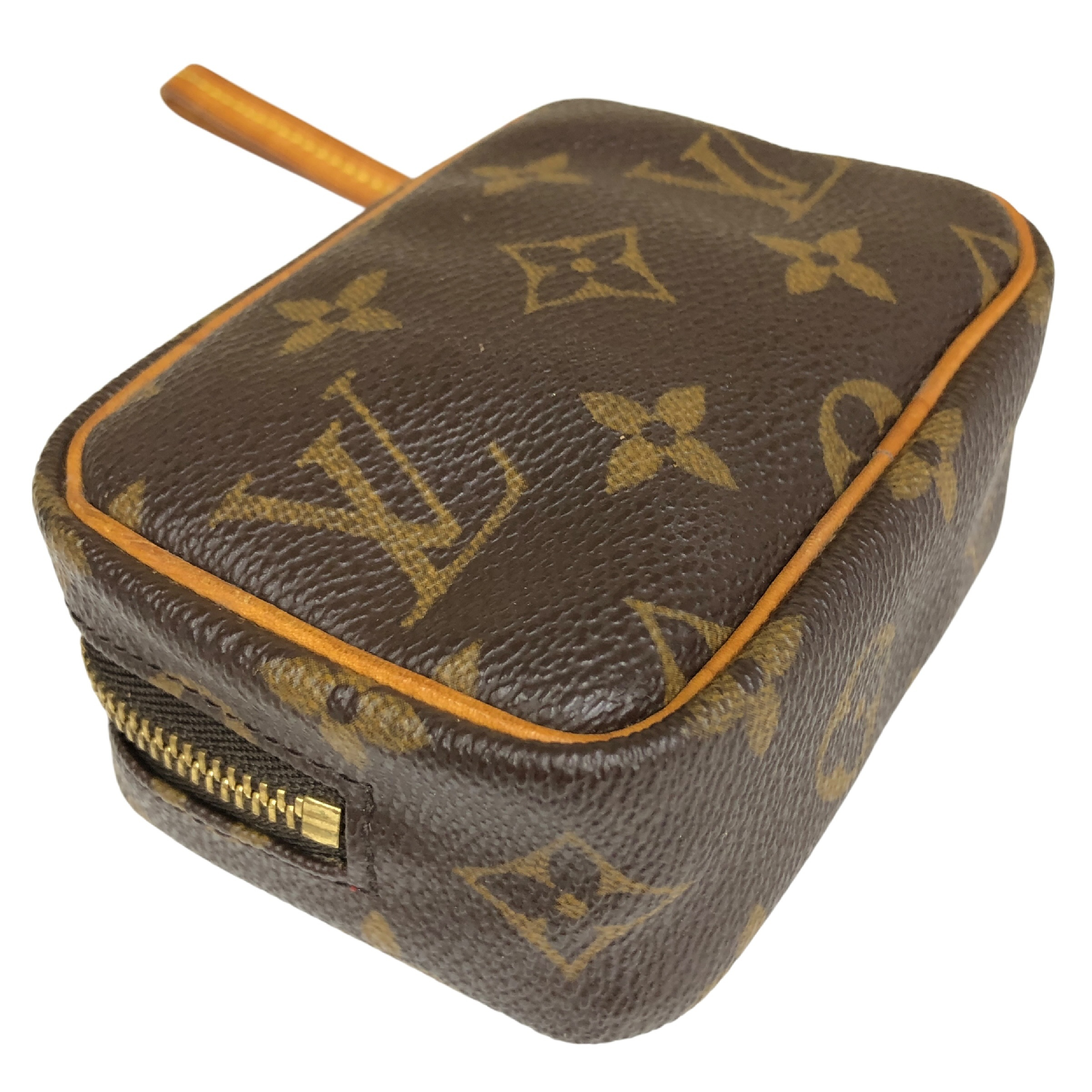 Monogram Trouse Wapiti Pouch M58030 with Hand Strap FE0045 Cosmetic Pouch, Makeup Pouch, Small Item Case, Multi-purpose Case, Made in France — view 7