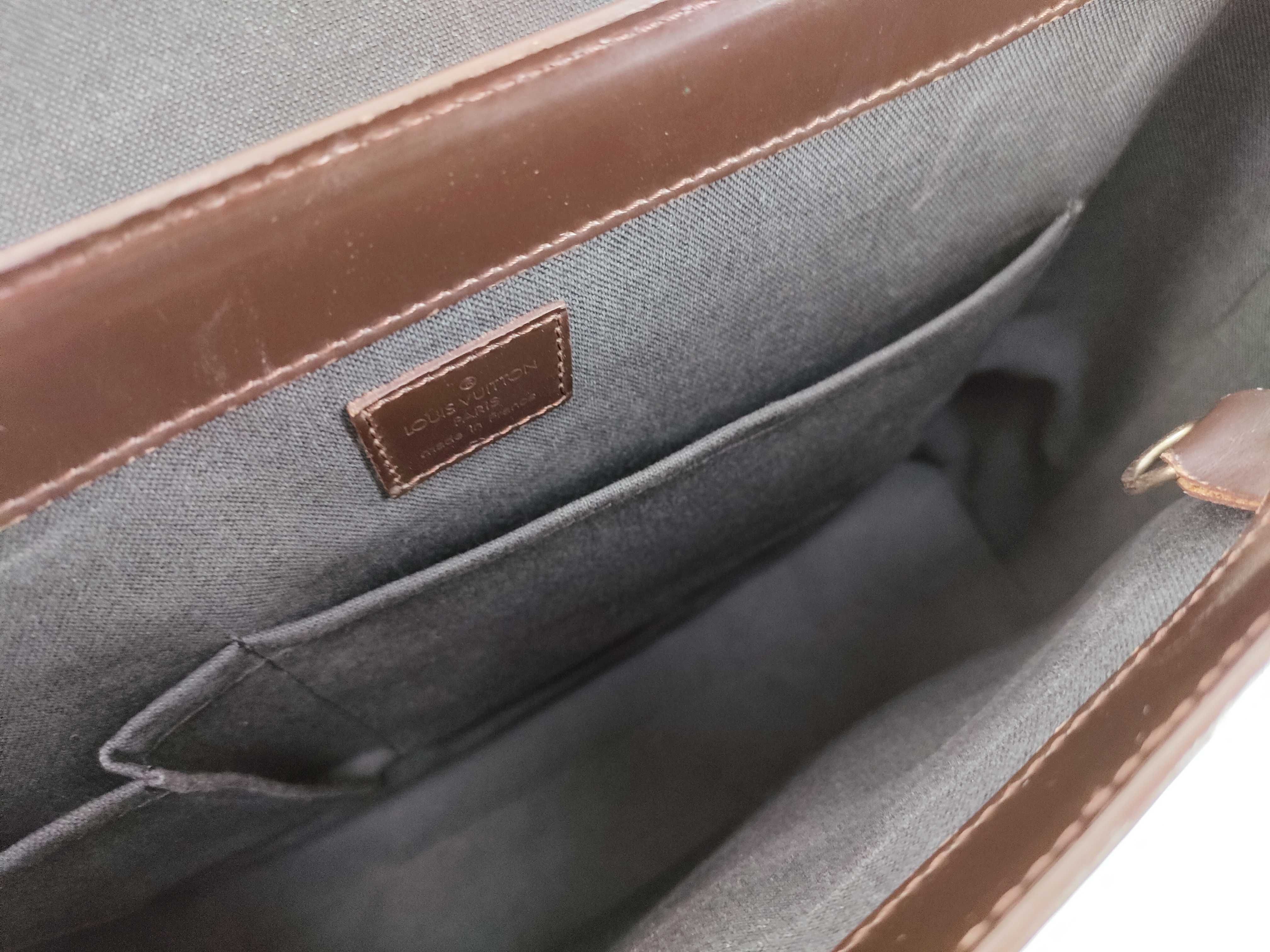 Monogram Empreinte Louis Vuitton Monogram Glacé Fonzie M46570 Leather Shoulder Bag — view 11