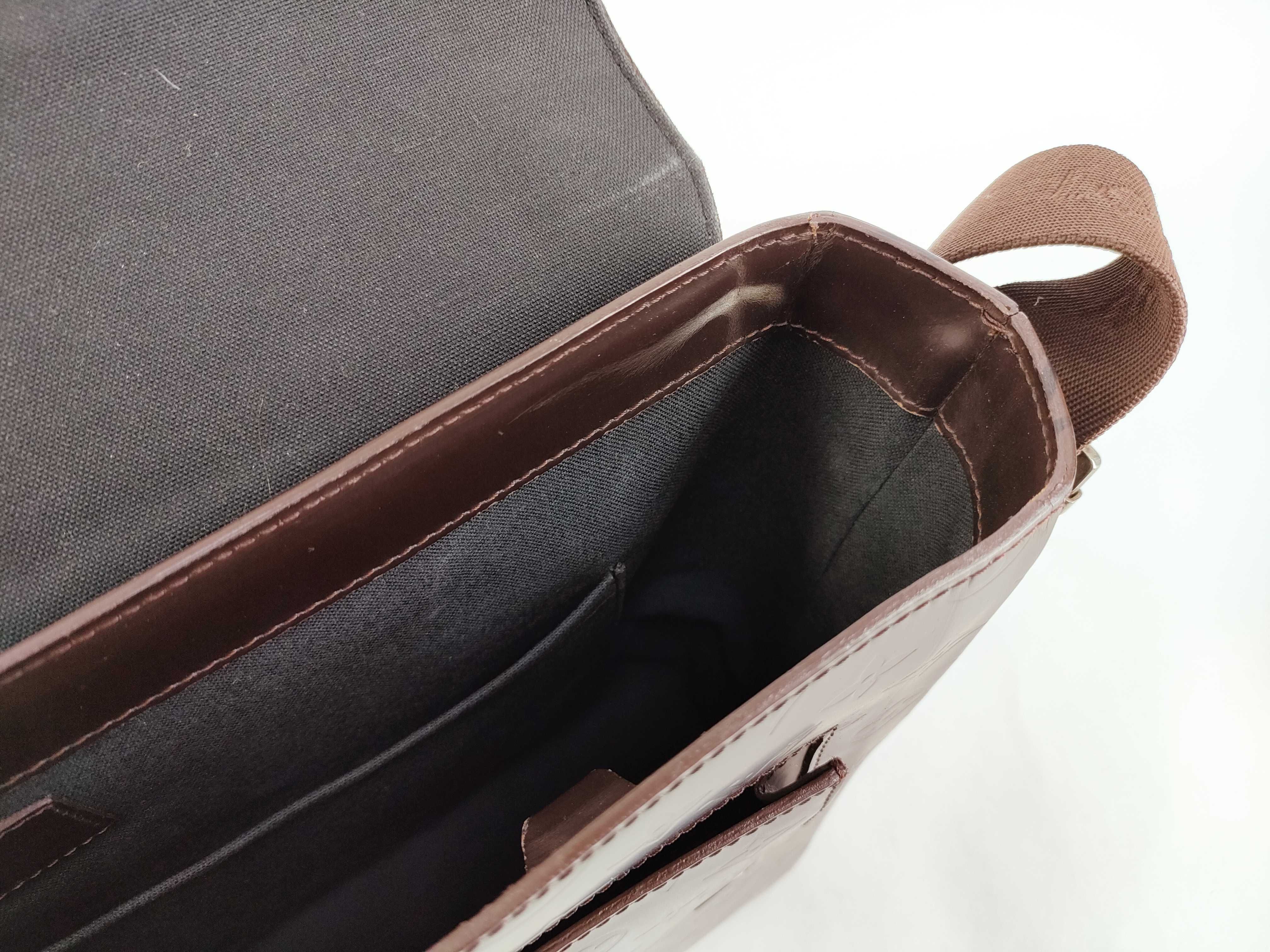 Monogram Empreinte Louis Vuitton Monogram Glacé Fonzie M46570 Leather Shoulder Bag — view 10