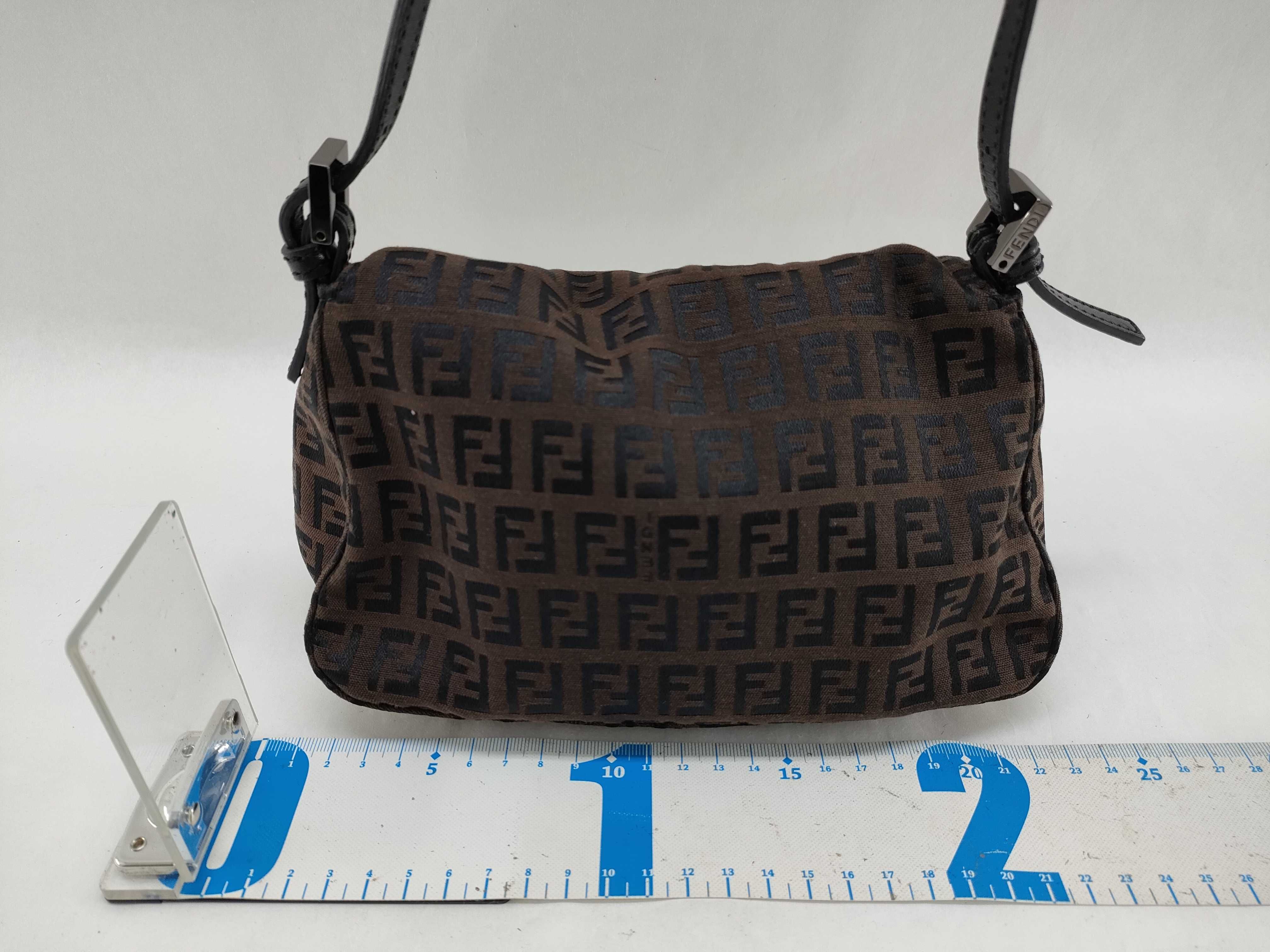 Zucca pattern Fendi Zucchino Mini Mamma Bucket Tote Bag Accessory Pouch Handbag — view 2