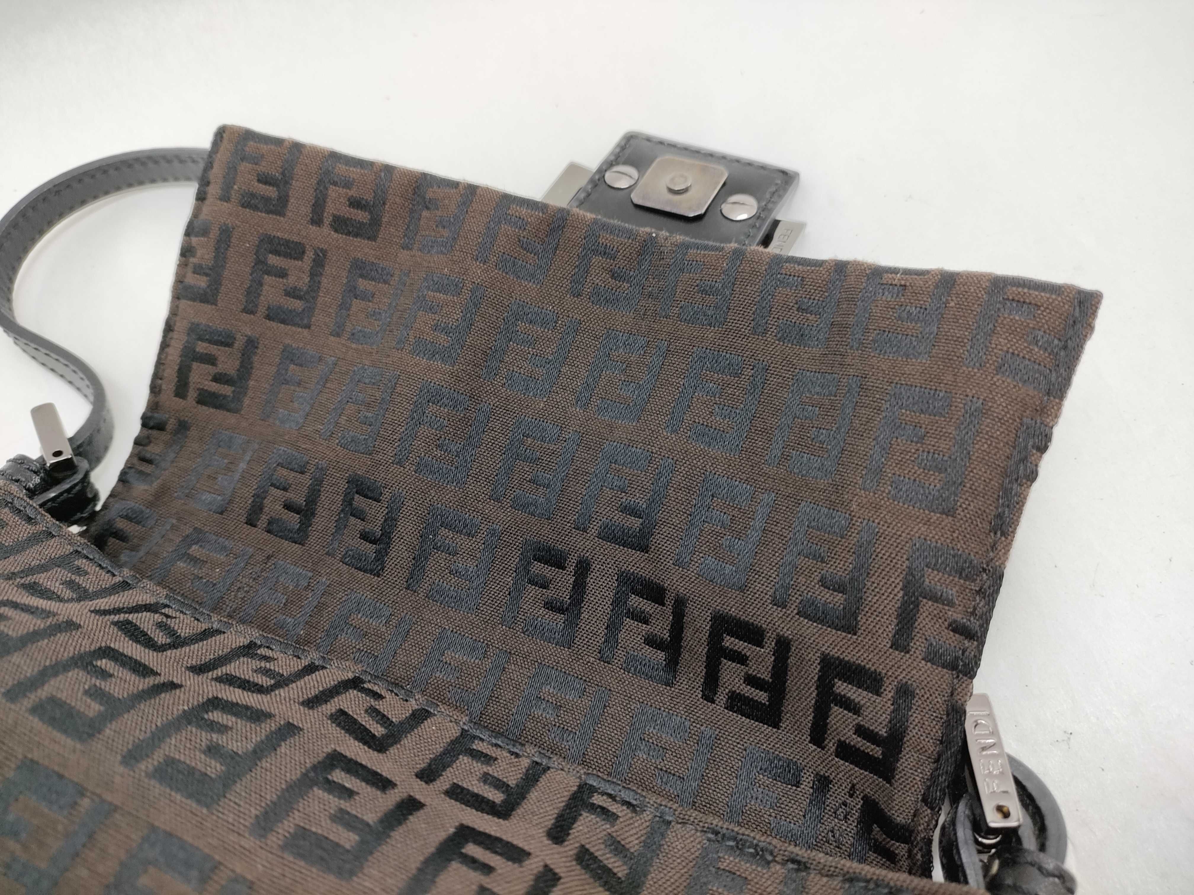 Zucca pattern Fendi Zucchino Mini Mamma Bucket Tote Bag Accessory Pouch Handbag — view 8