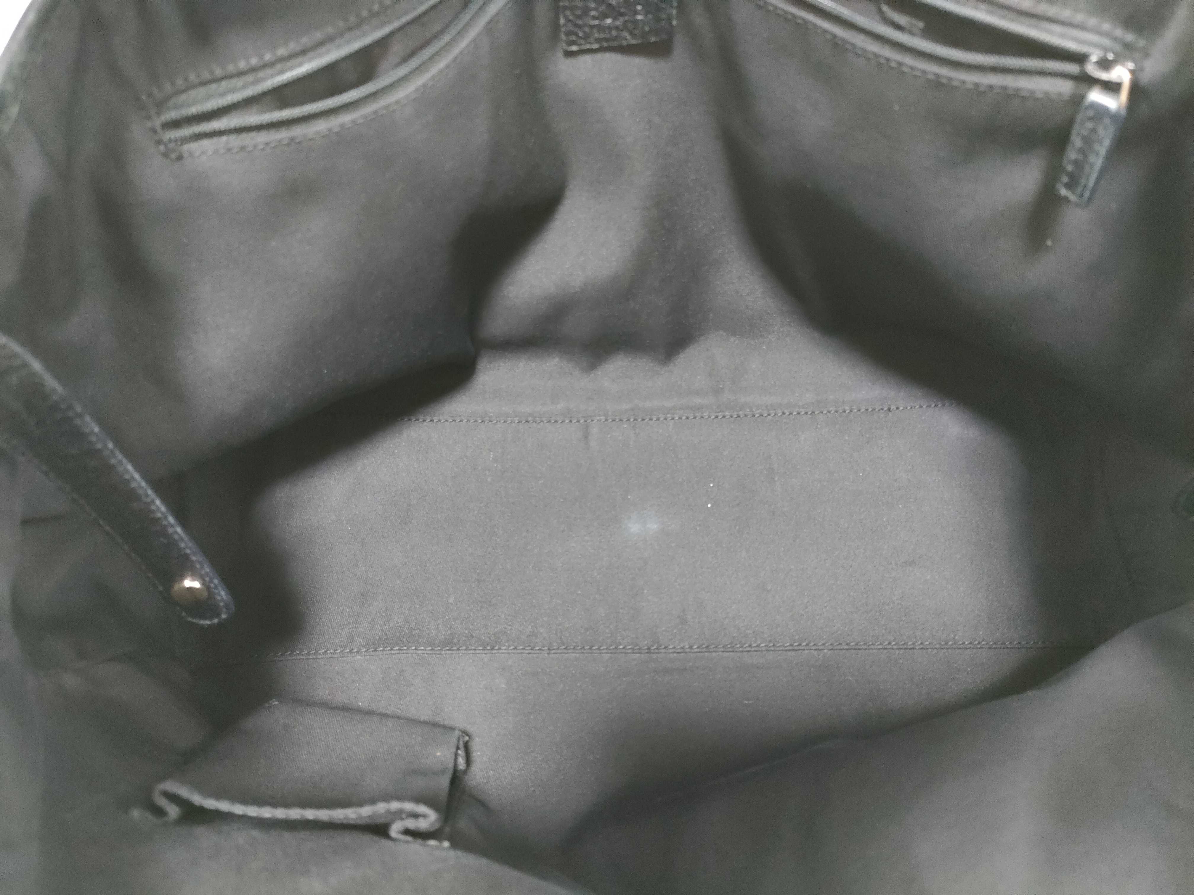 GG Canvas Sherry Line Black Shoulder Bag Tote Bag — view 8