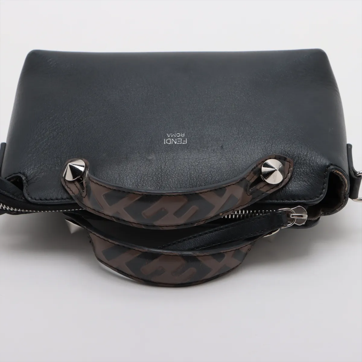 Zucca Visible Mini Leather 2WAY Shoulder Bag Black 8BL145 — view 5