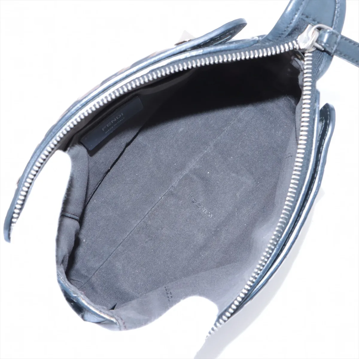Zucca Visible Mini Leather 2WAY Shoulder Bag Black 8BL145 — view 8