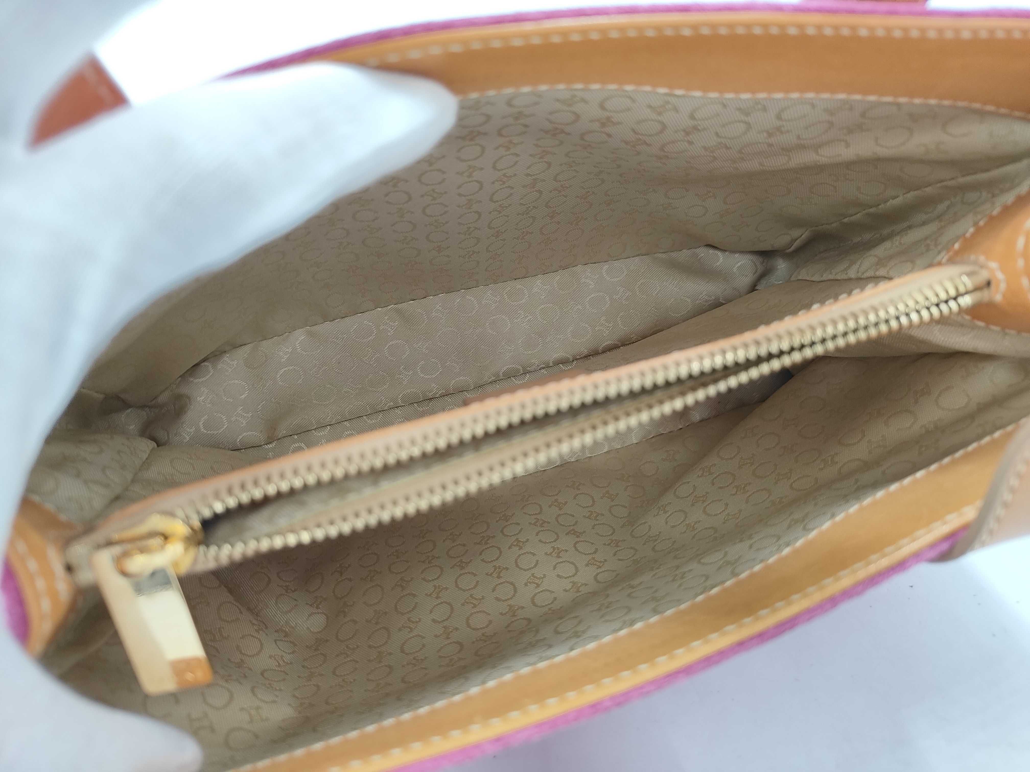 C Macadam Suede Leather Camel Pink Handbag — view 8