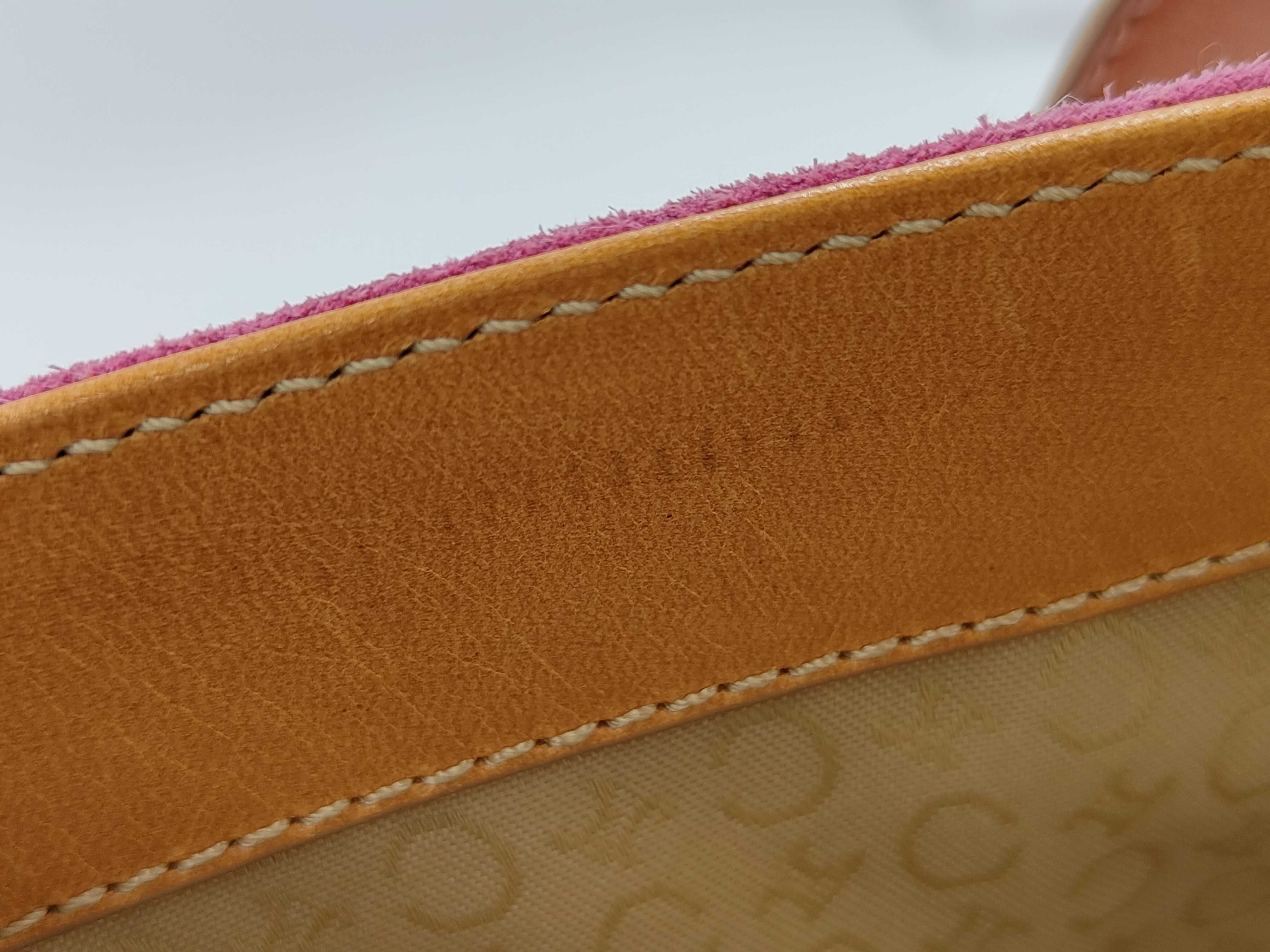 C Macadam Suede Leather Camel Pink Handbag — view 10
