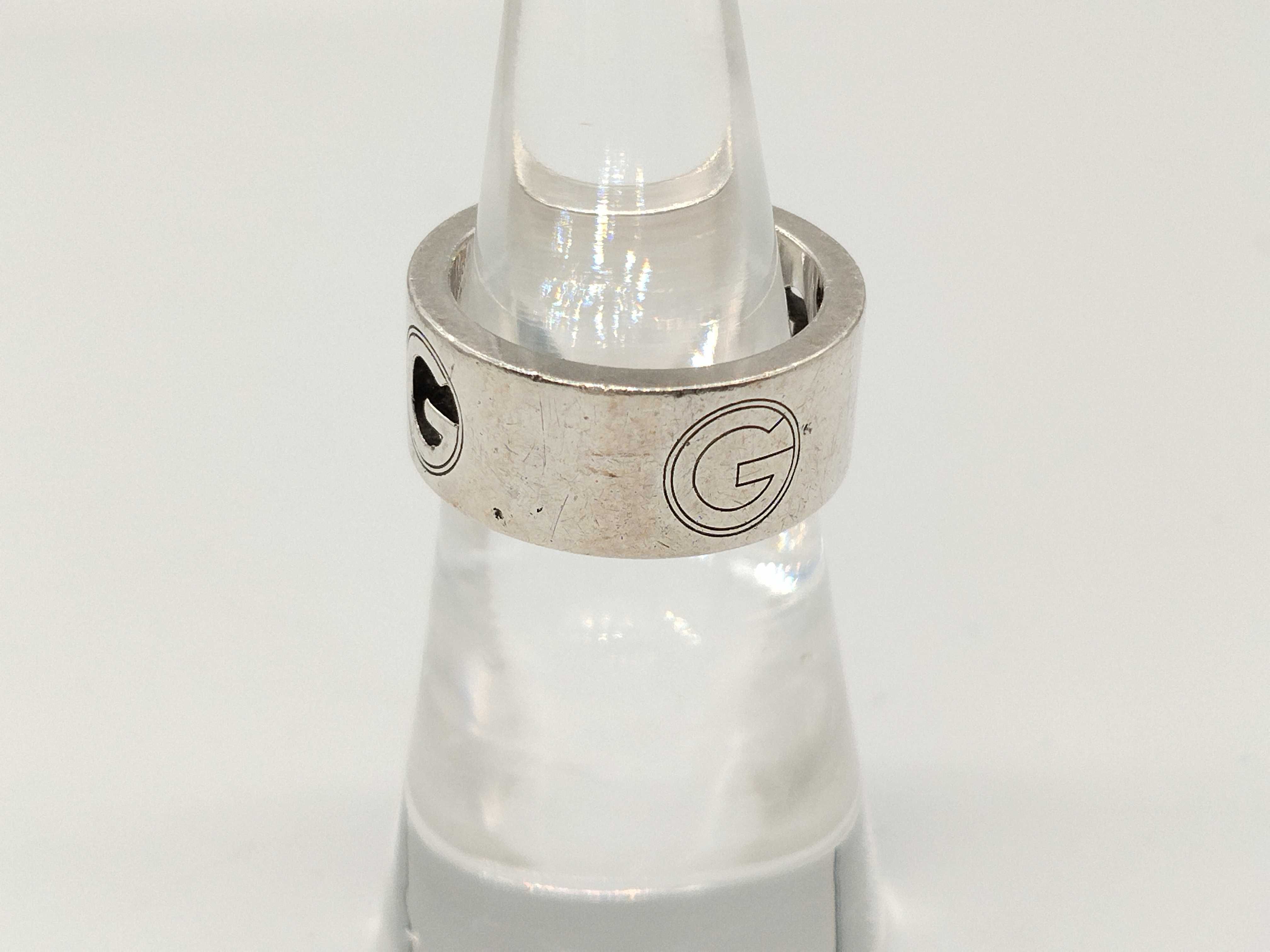 G-logo ring, 925 sterling silver, 7.9g. — view 3