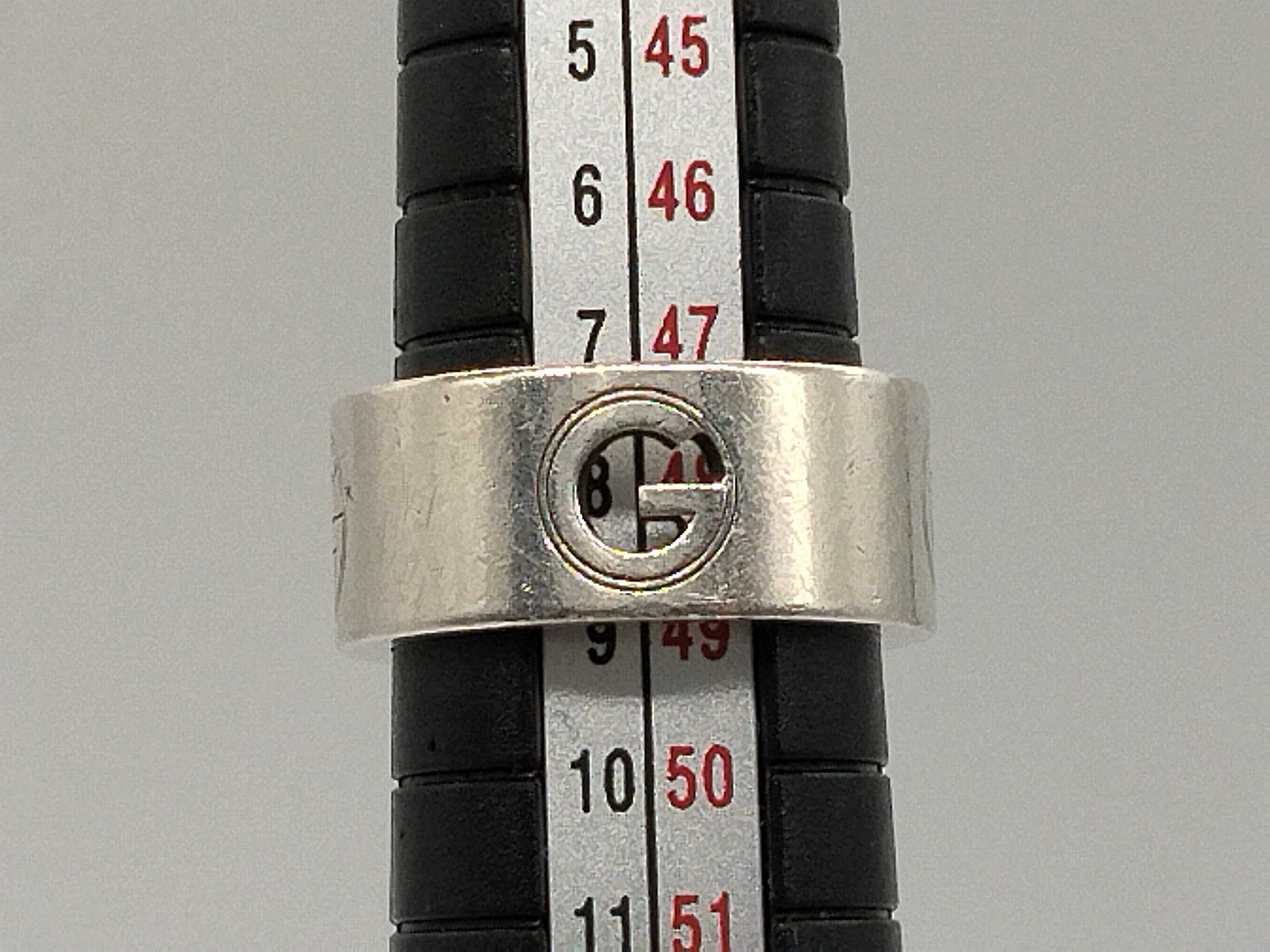 G-logo ring, 925 sterling silver, 7.9g. — view 10
