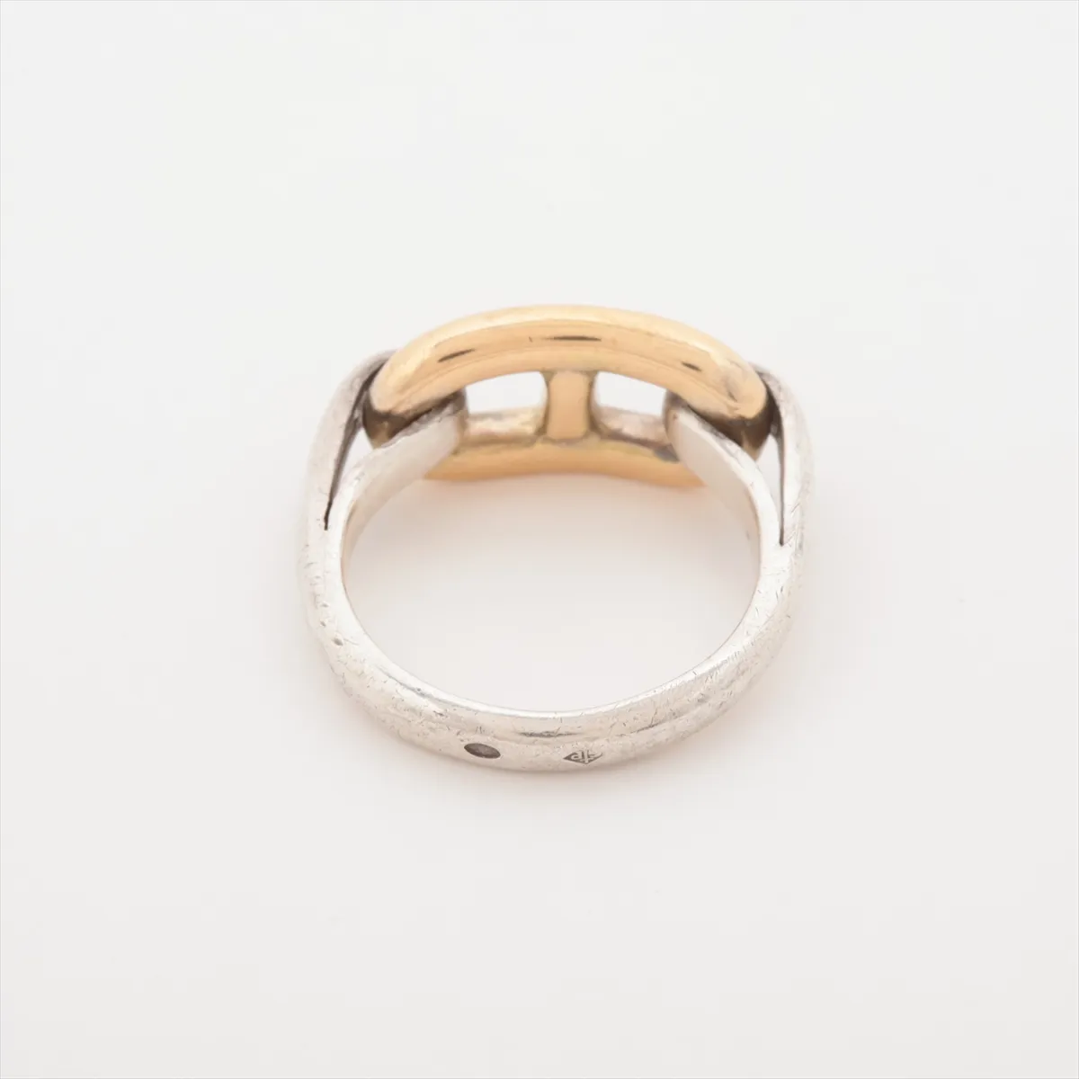 Chaine d'Ancre Ring, Size 49, 925 x 750 mm, 5.2g, Gold x Silver. Shows signs of wear, including — view 2