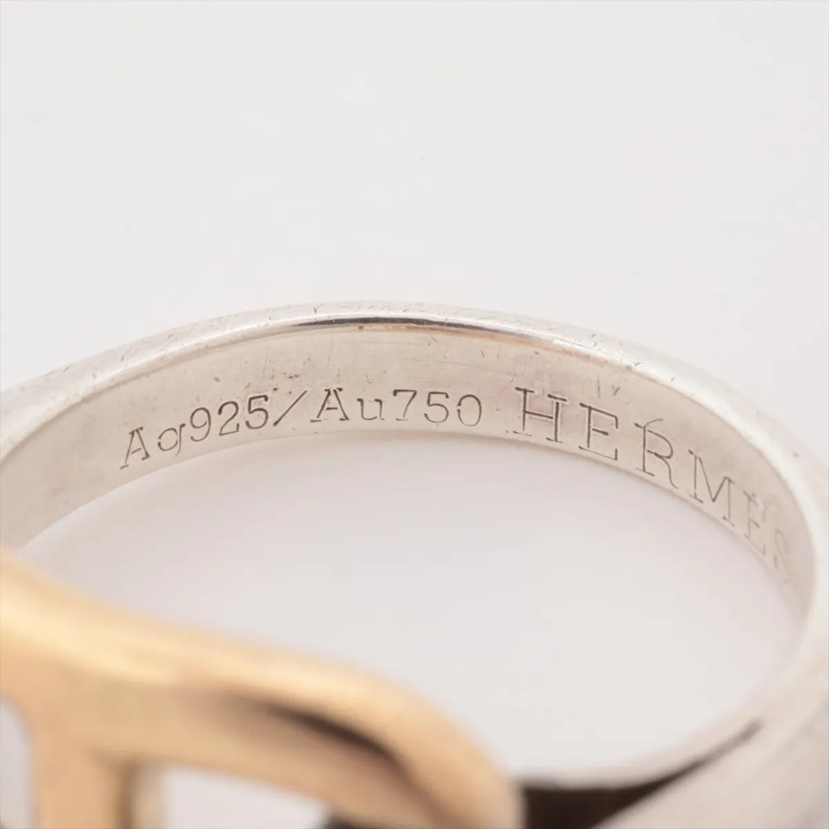 Chaine d'Ancre Ring, Size 49, 925 x 750 mm, 5.2g, Gold x Silver. Shows signs of wear, including — view 3
