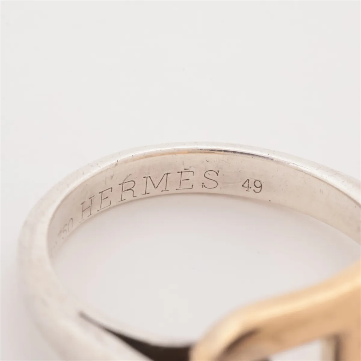 Chaine d'Ancre Ring, Size 49, 925 x 750 mm, 5.2g, Gold x Silver. Shows signs of wear, including — view 4