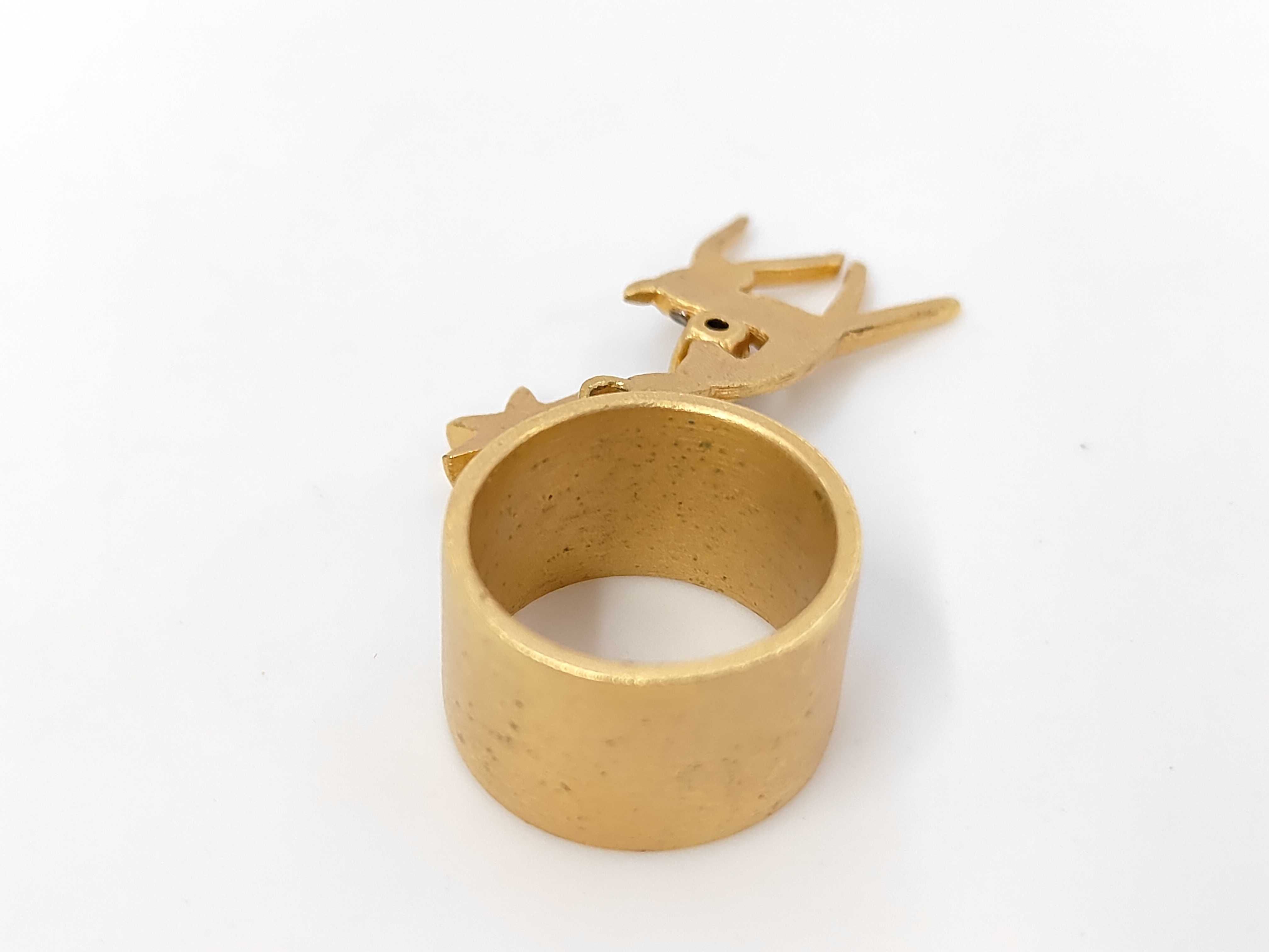 Coco Mark Bambi Star Rhinestone Ring 01A Gold Ring — view 4