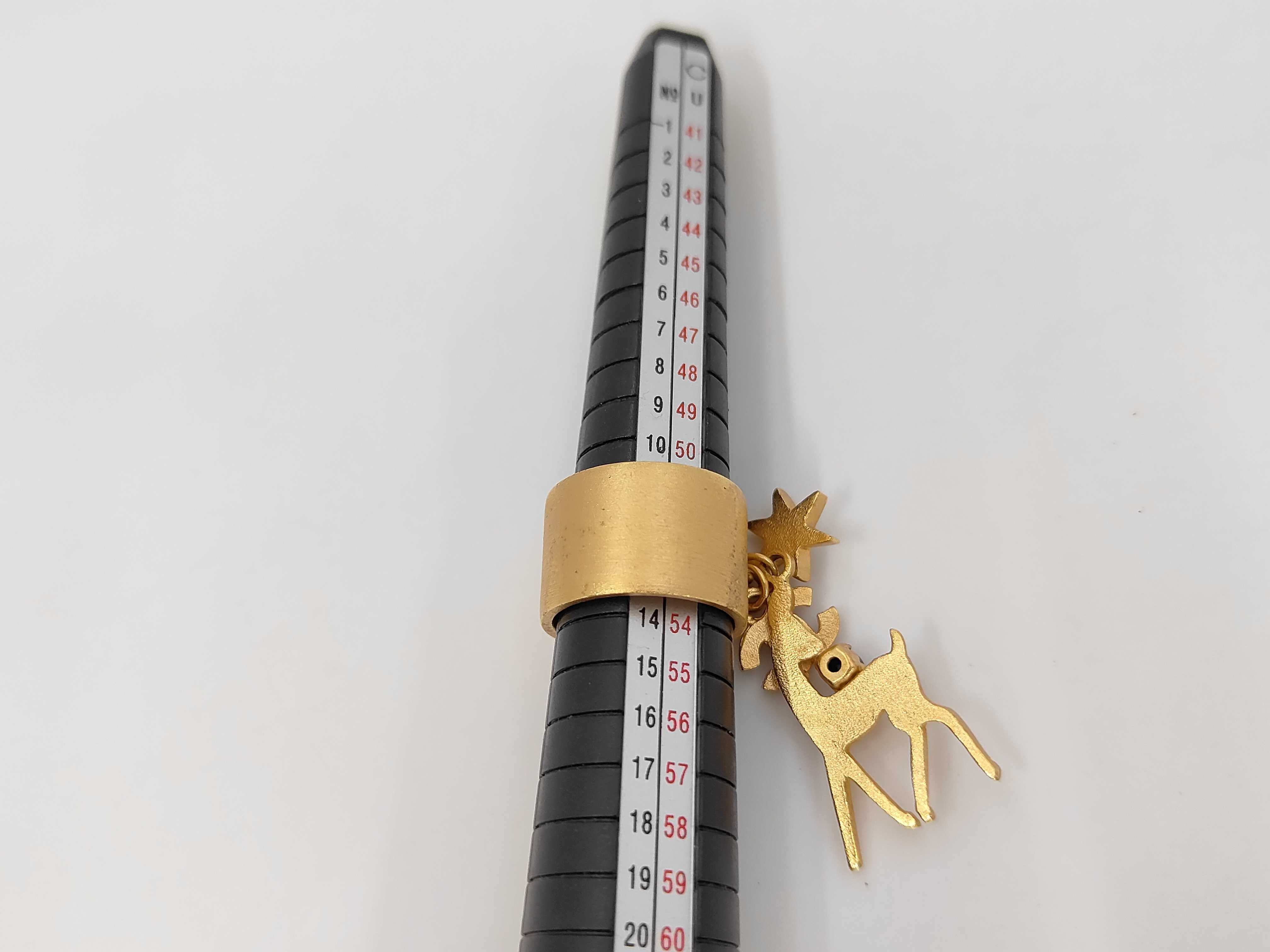 Coco Mark Bambi Star Rhinestone Ring 01A Gold Ring — view 6