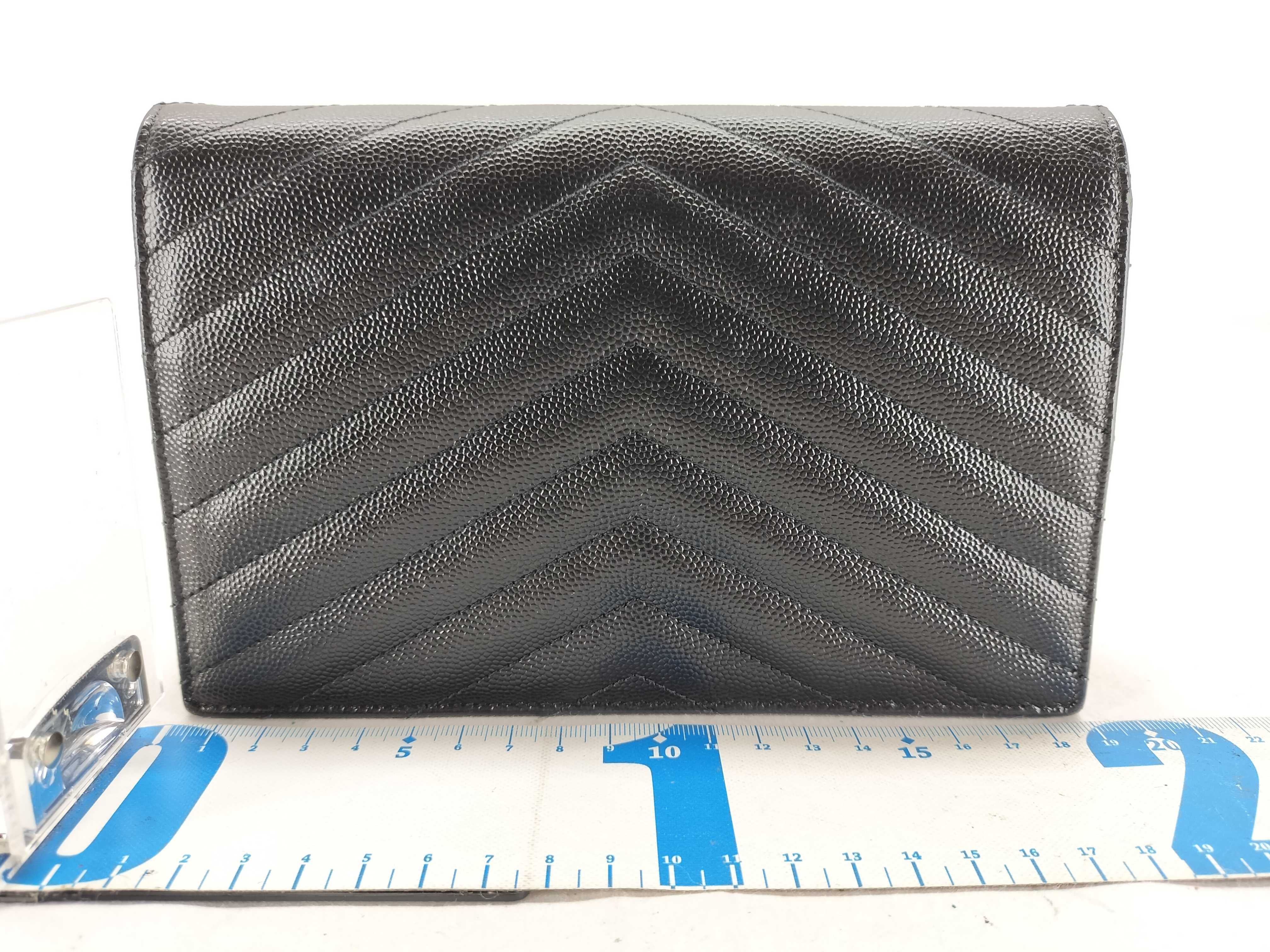 KR - Grande de Poudre Leather Cassandre Envelope WOC Chain Wallet Shoulder Bag — view 2