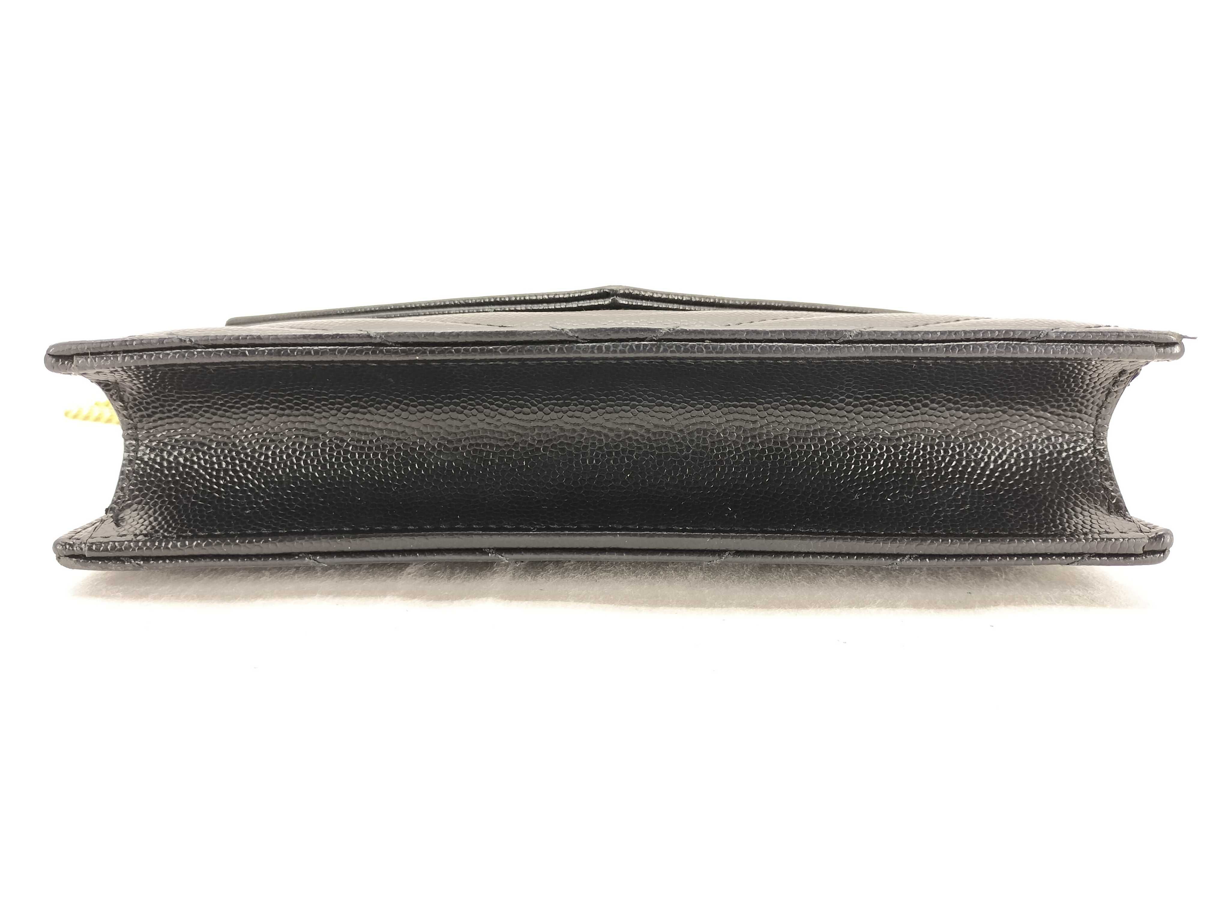 KR - Grande de Poudre Leather Cassandre Envelope WOC Chain Wallet Shoulder Bag — view 7