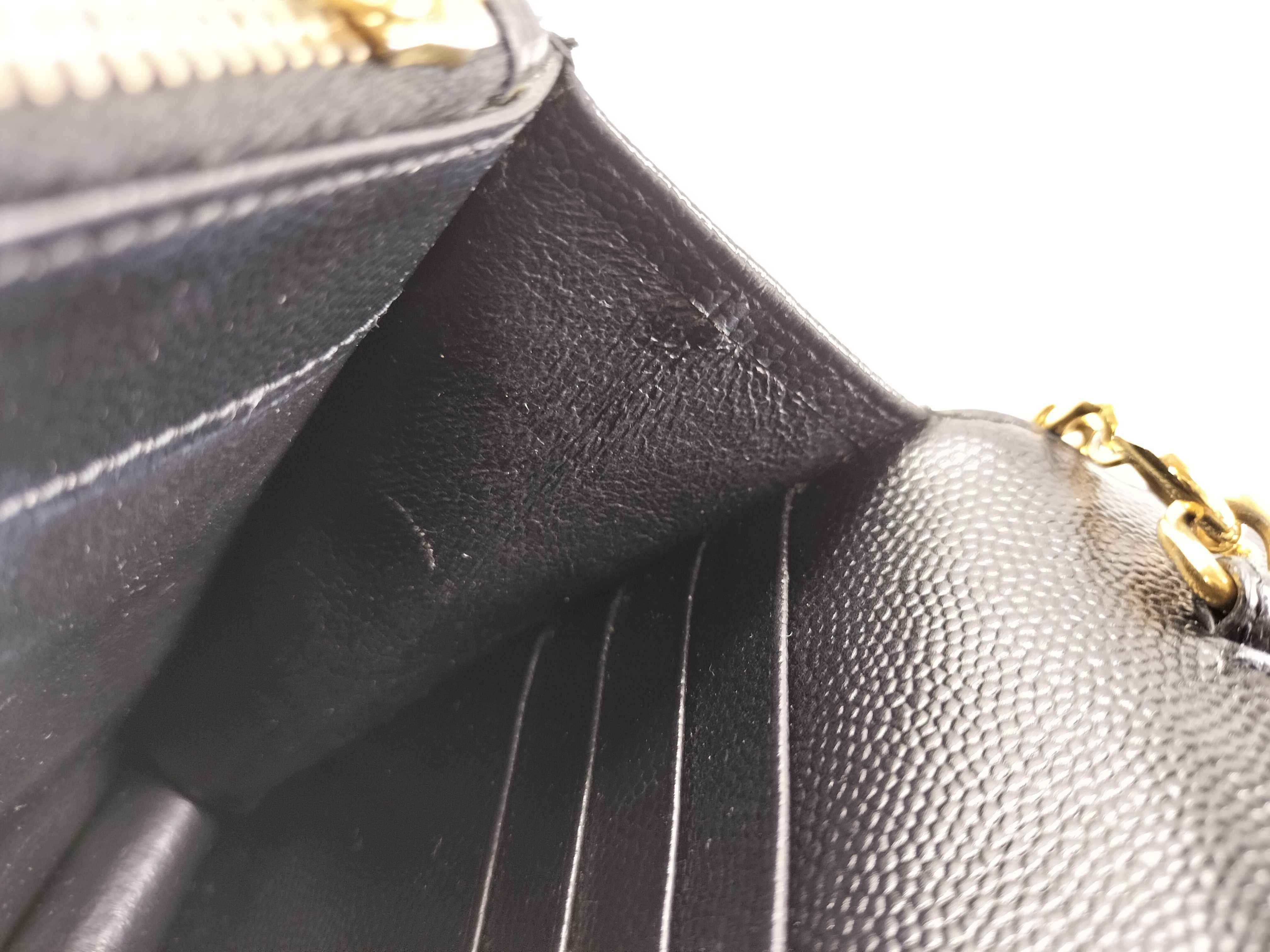 KR - Grande de Poudre Leather Cassandre Envelope WOC Chain Wallet Shoulder Bag — view 10