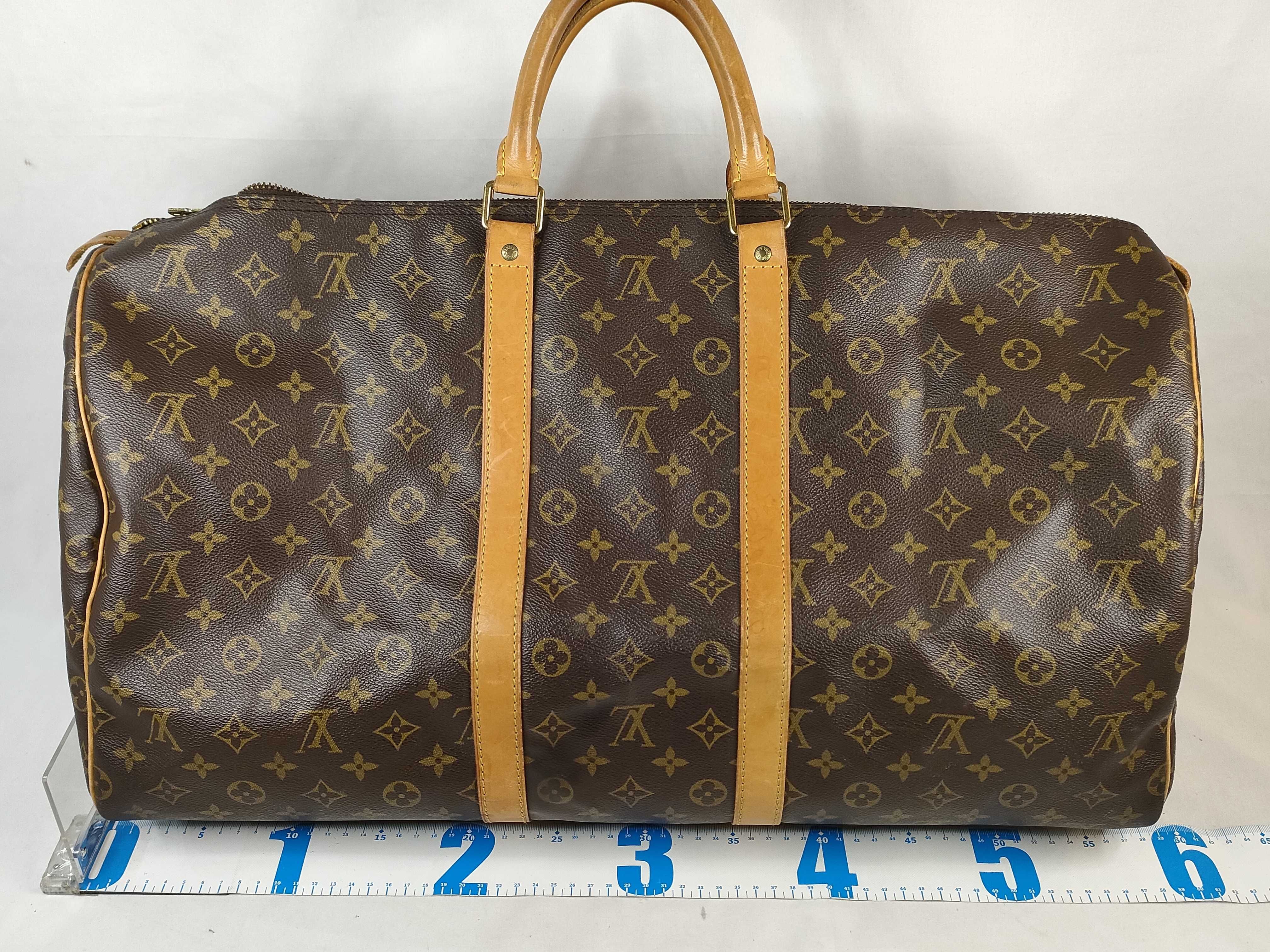 Monogram Vuitton Keepall Handbag Boston Bag — view 2