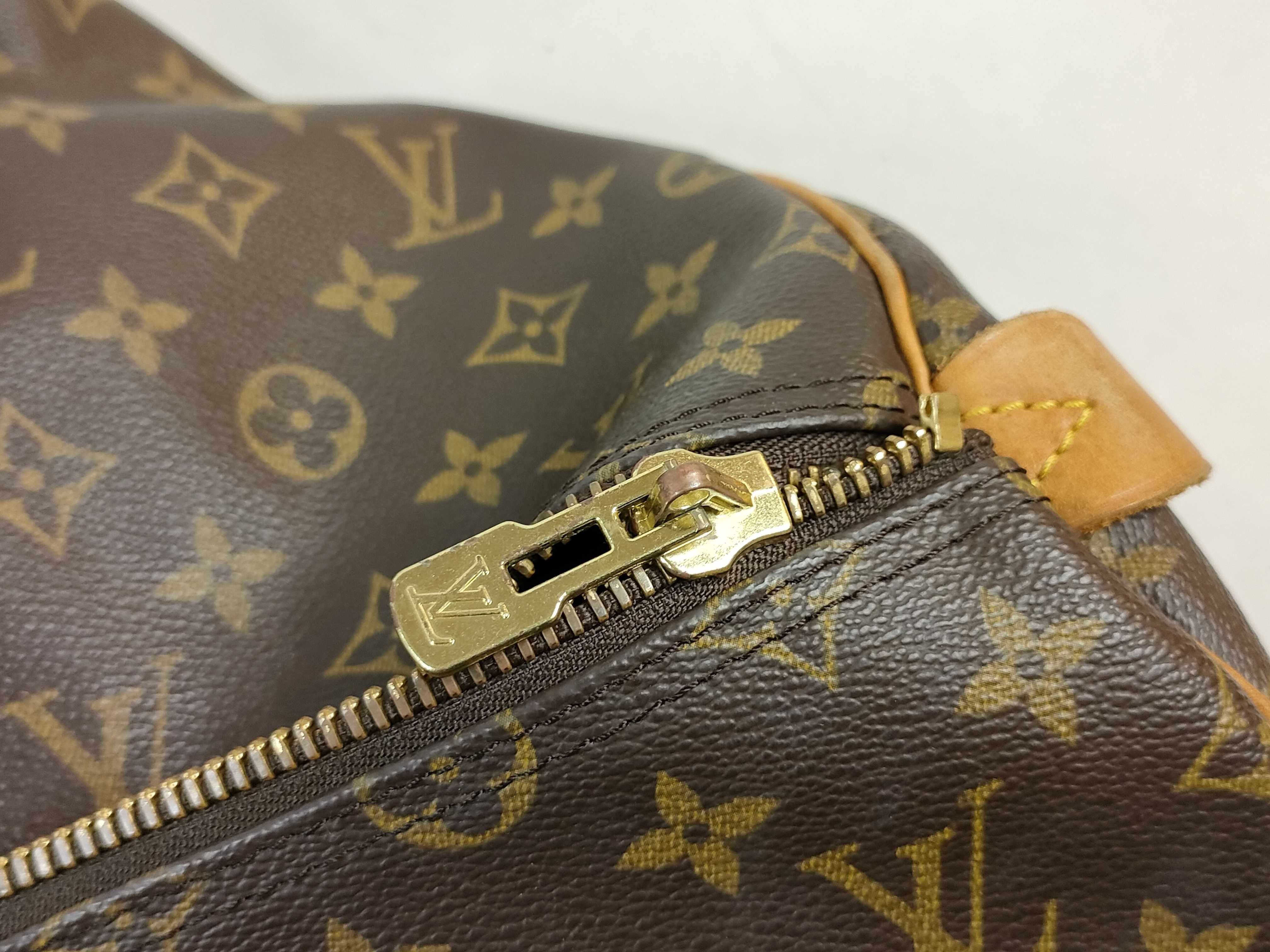 Monogram Vuitton Keepall Handbag Boston Bag — view 12