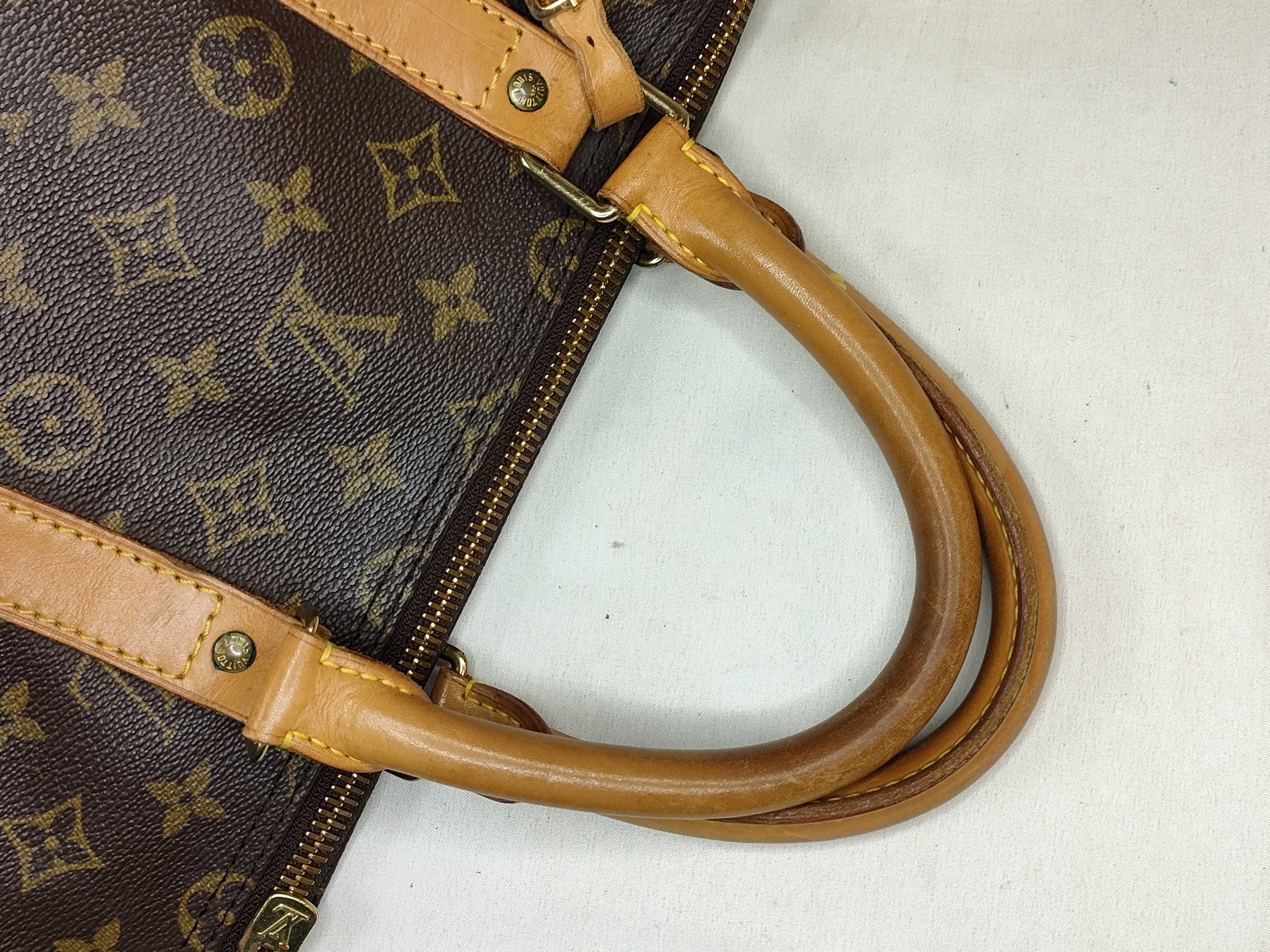 Monogram Vuitton Keepall Handbag Boston Bag — view 3