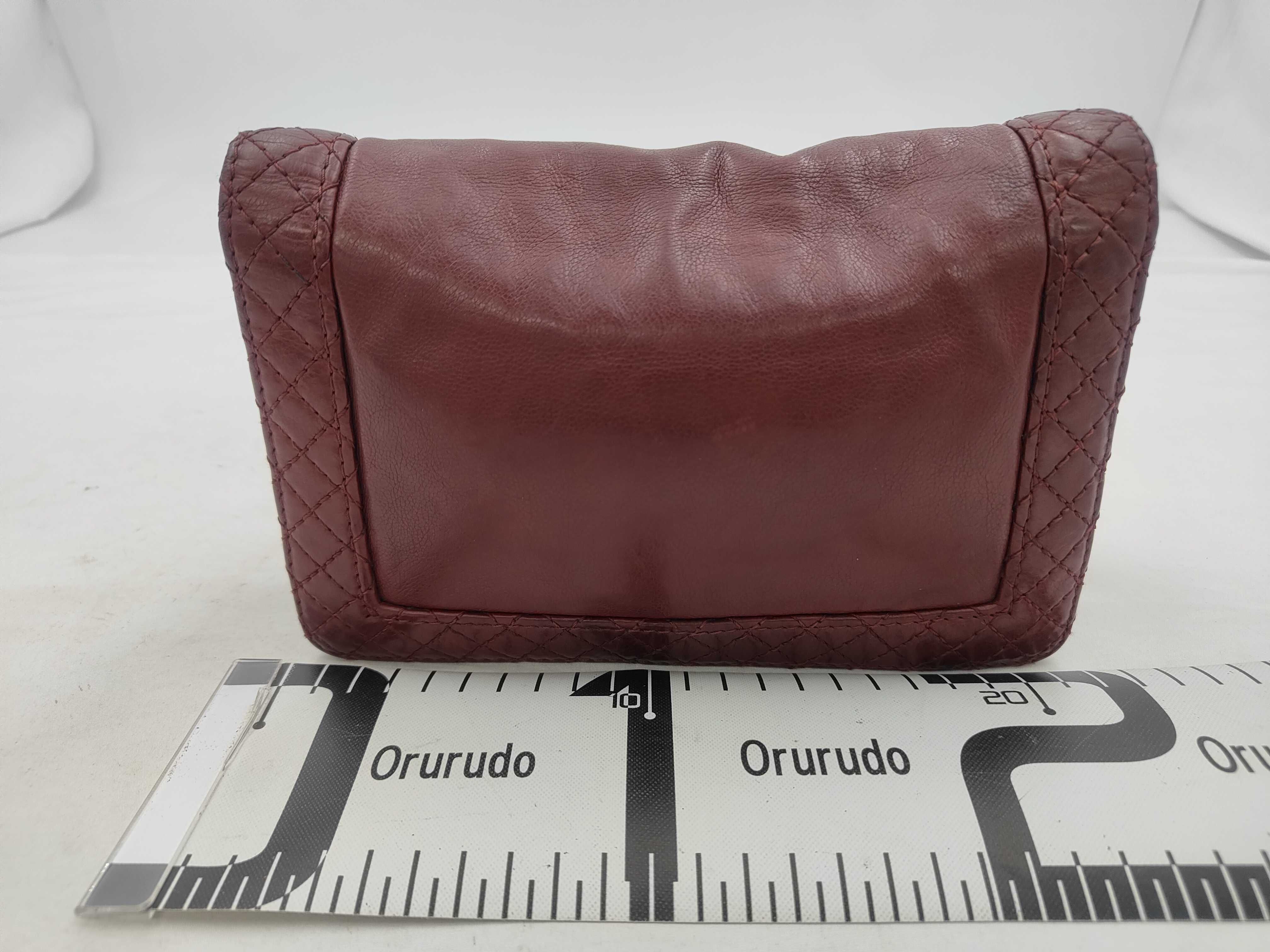 Boy Chanel Lambskin Burgundy Chain Shoulder Bag — view 2