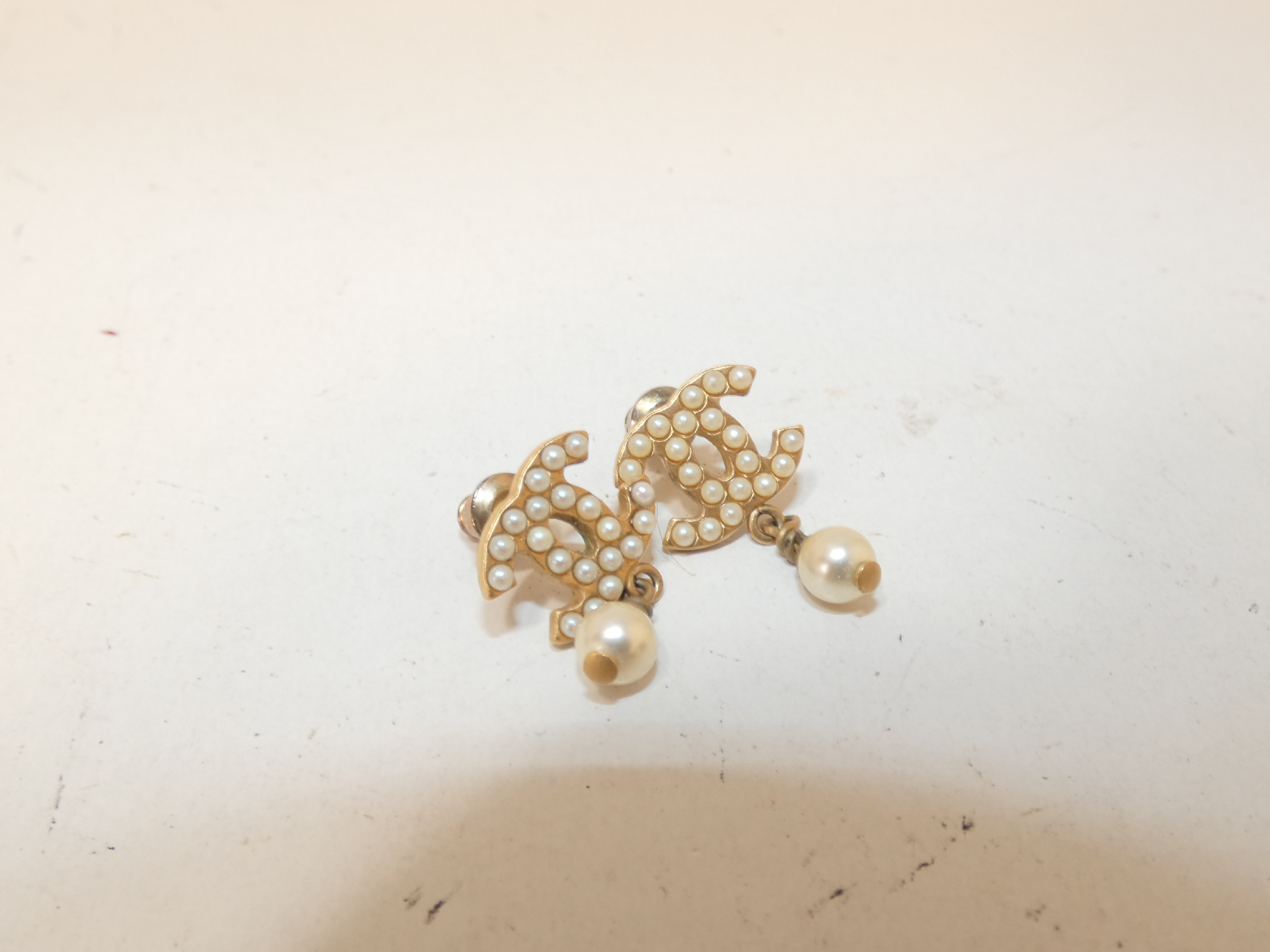 Coco Faux Pearl Earrings — view 2