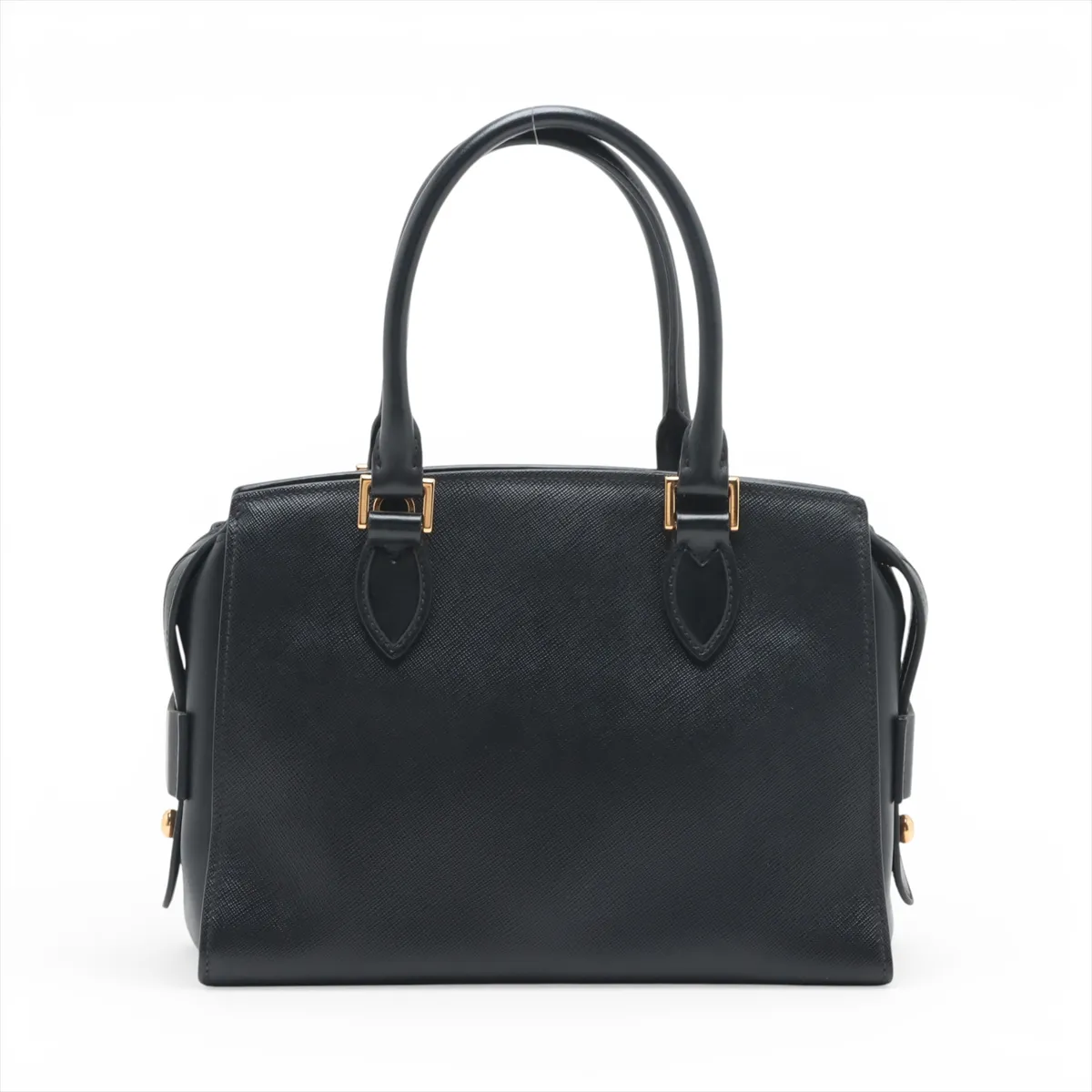 leather handbag, black — view 2