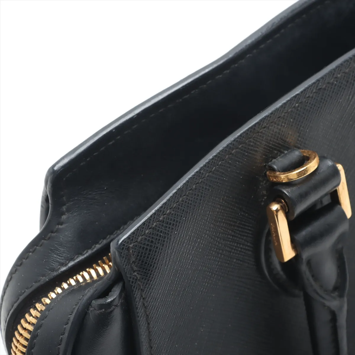 leather handbag, black — view 13