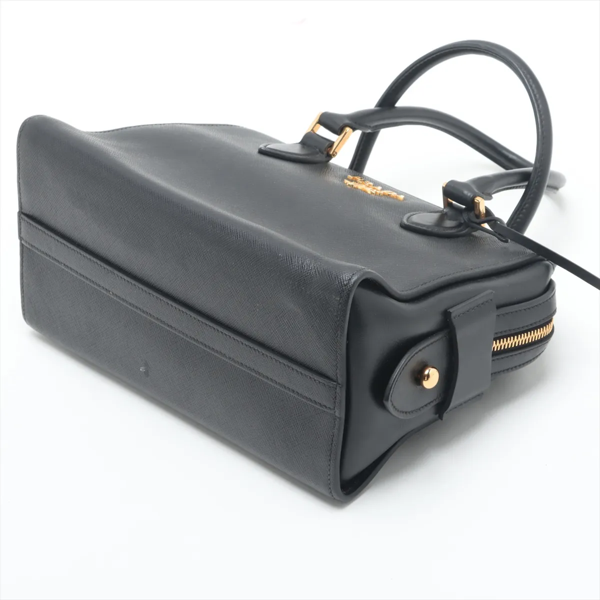 leather handbag, black — view 3