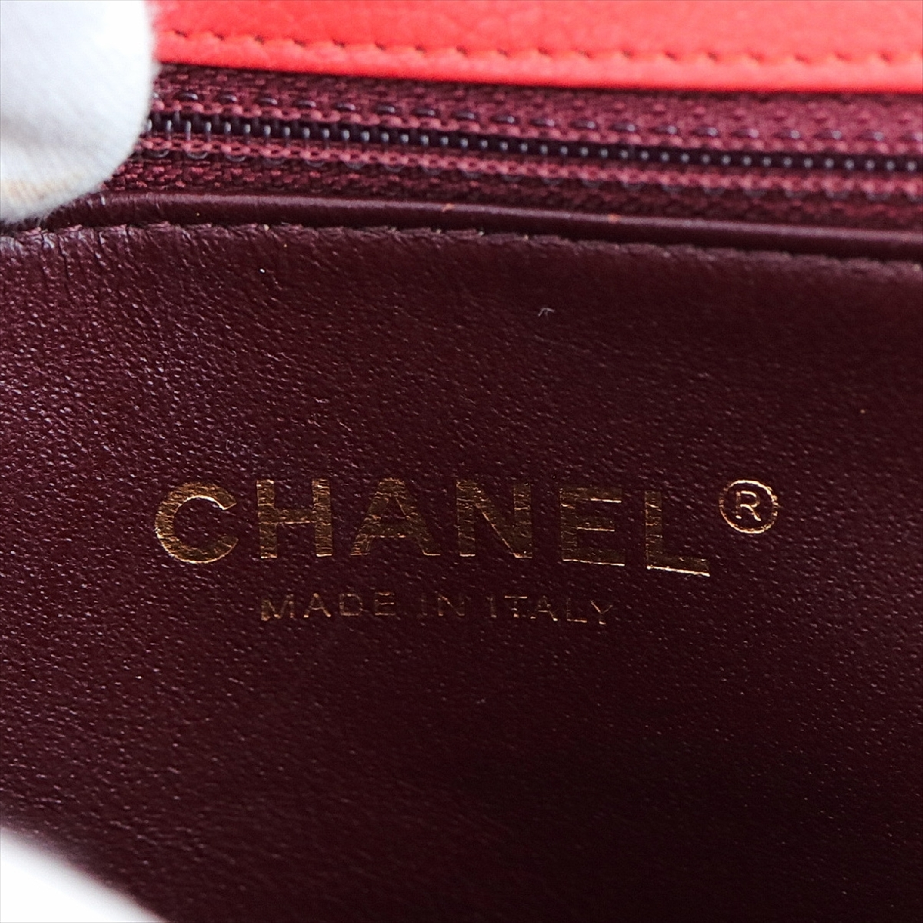 Bias Stitch Double Chain Shoulder Bag with Gold Hardware — view 11