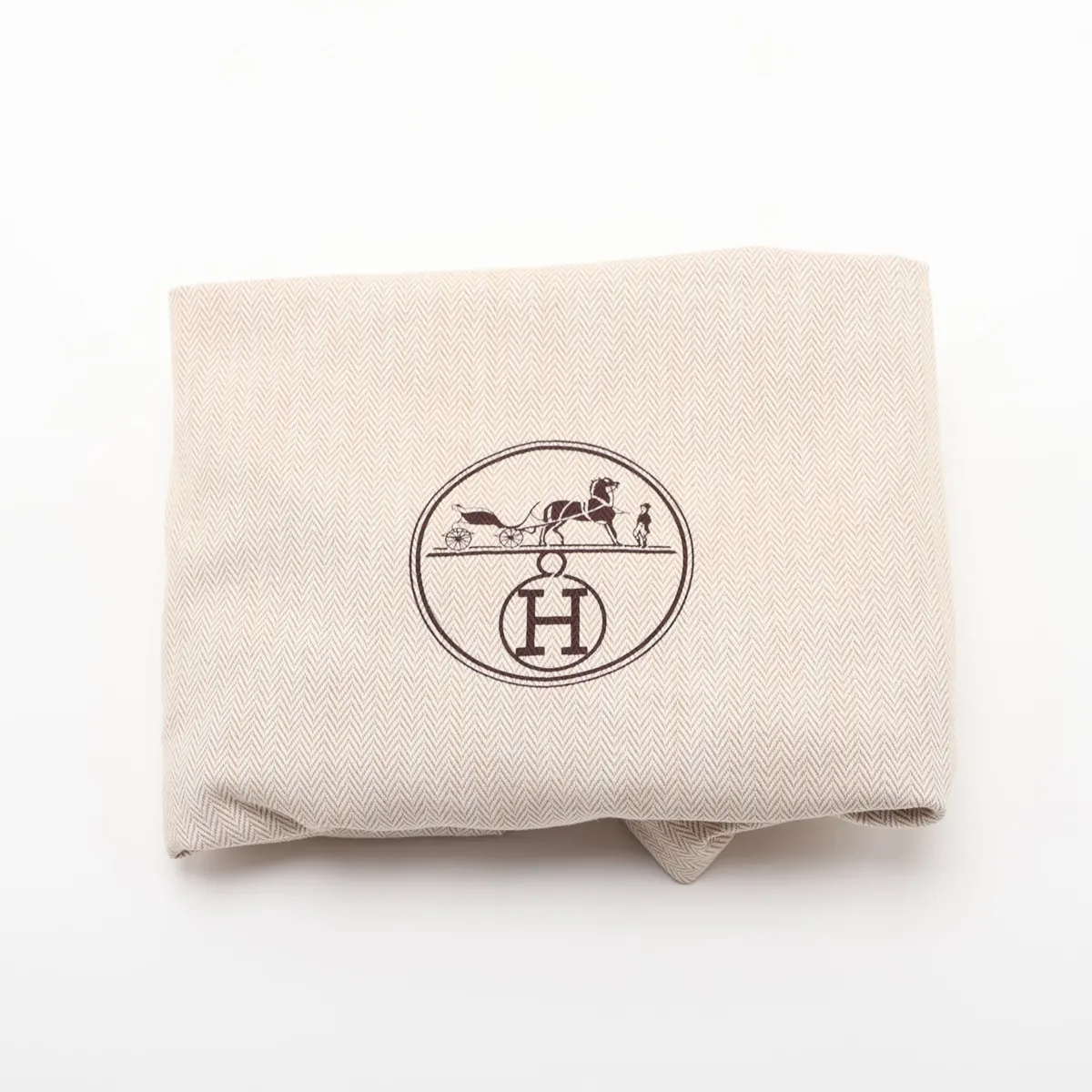 Petit H Sac de Toile H x Leather Beige Silver Hardware — view 9