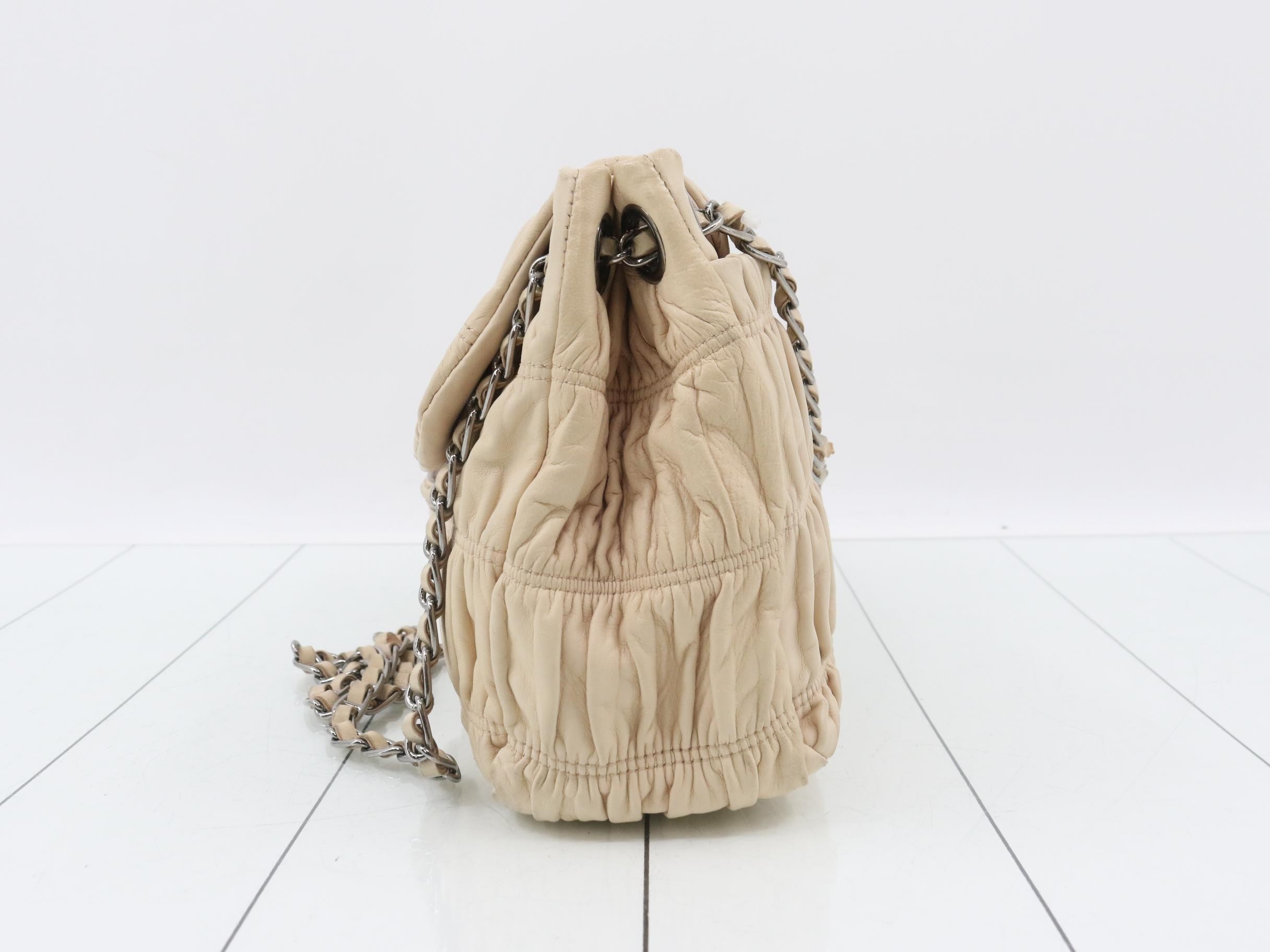B4695C Nappa Gaufre Shoulder Bag — view 3