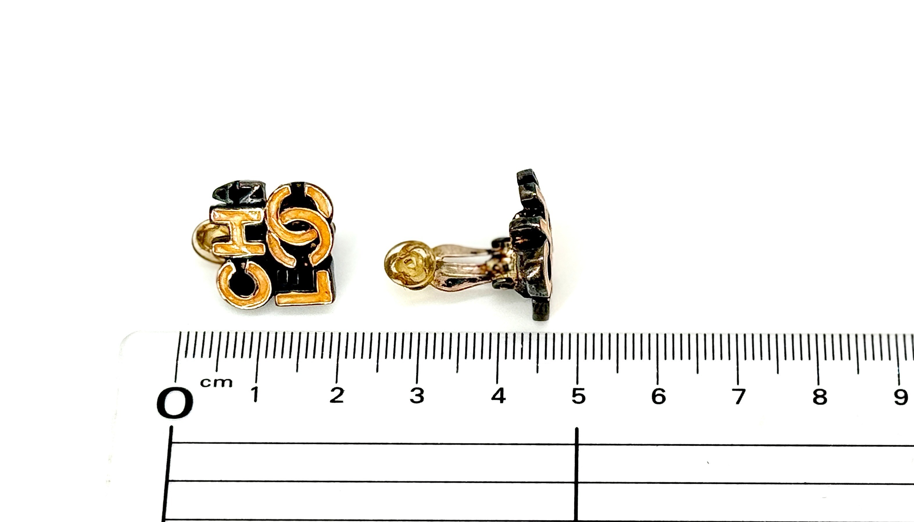 Logo & Coco Mark (Precious Metal) Earrings — view 7